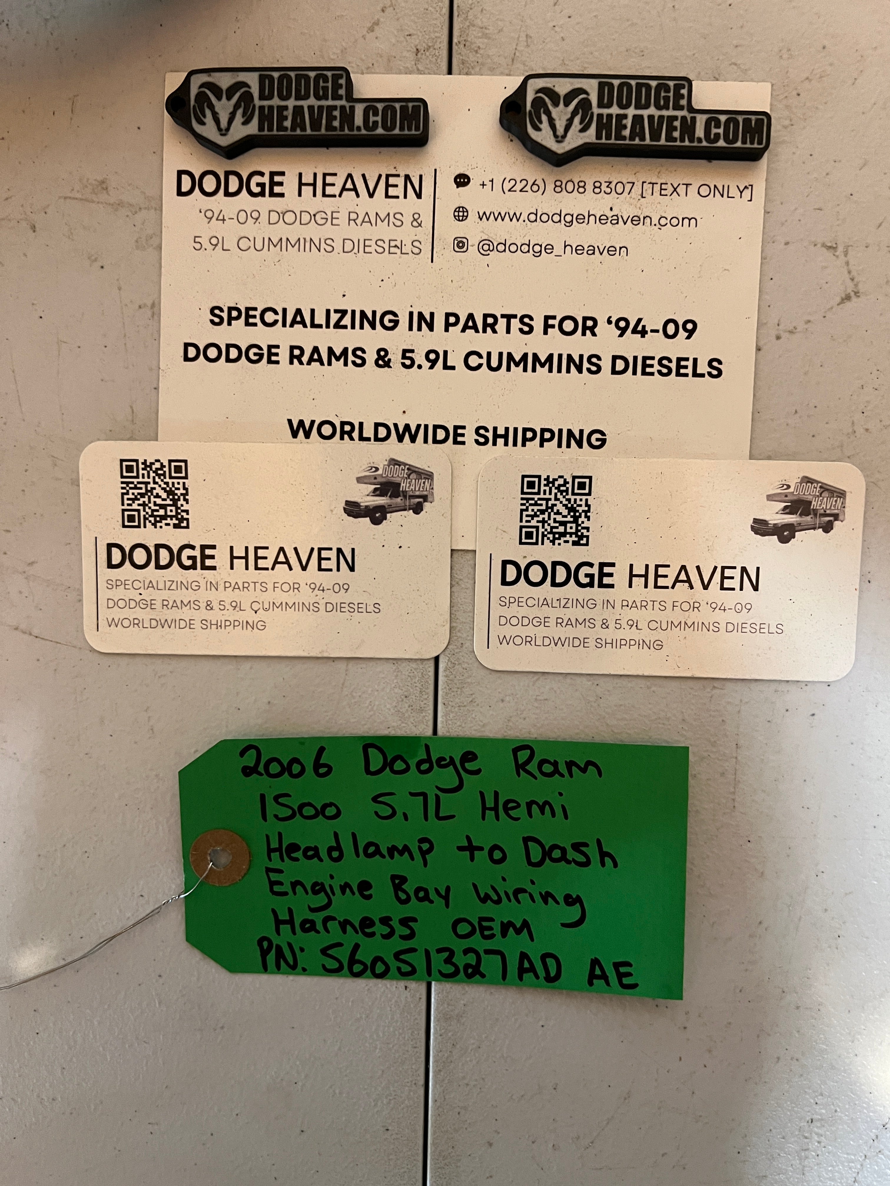 2006-2006 Dodge Ram 1500 5.7L Hemi Headlamp to Dash Bay Harness