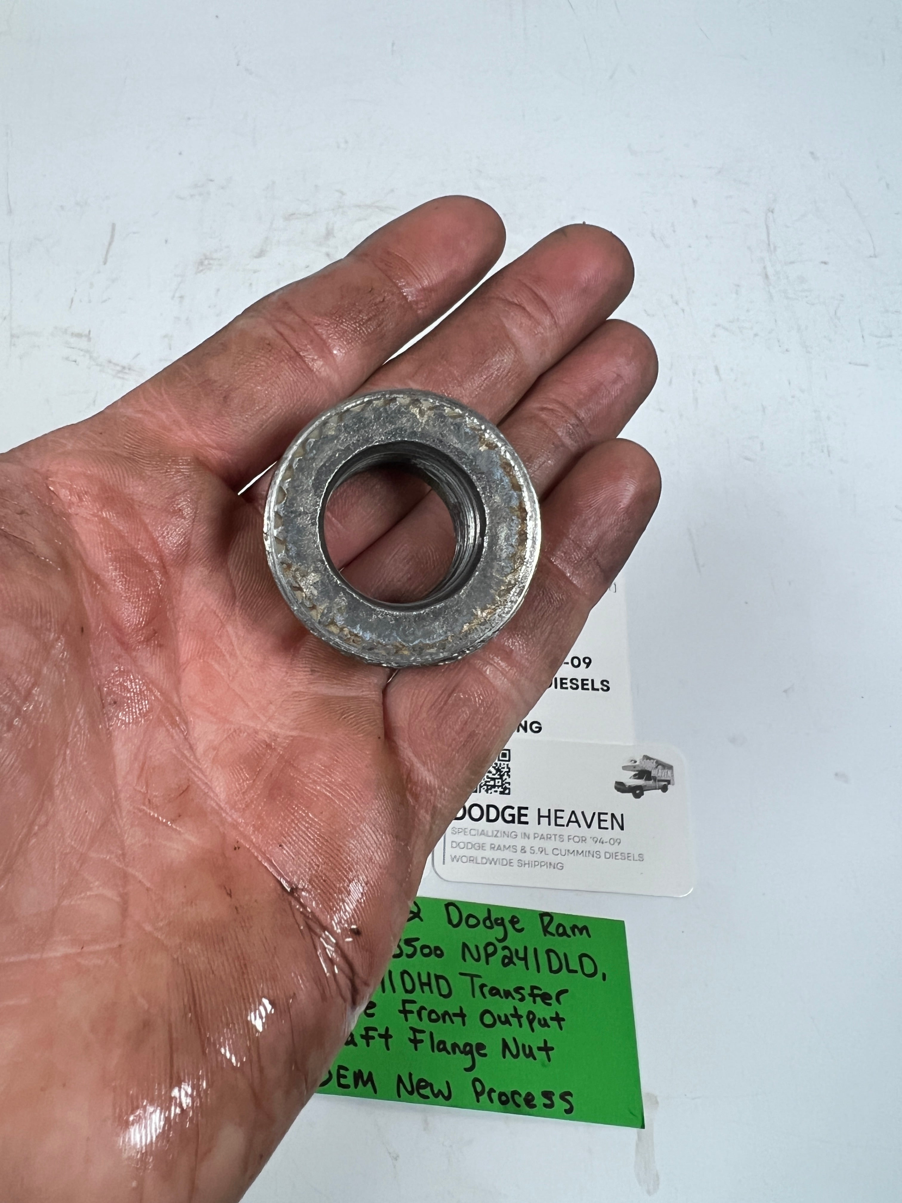 1994-2002 Dodge Ram 241DLD 241DHD Transfer Case Front Output Shaft Flange Nut
