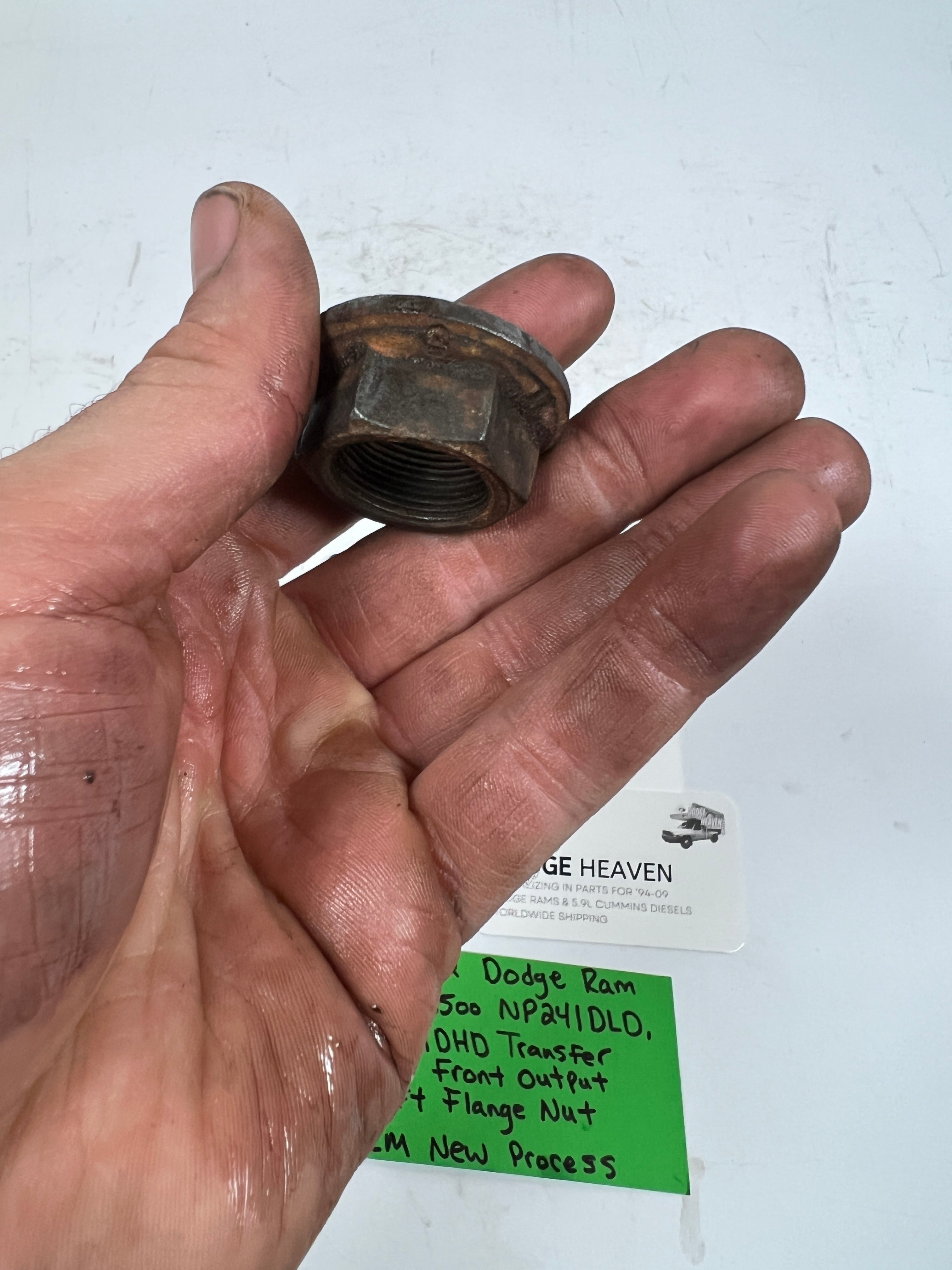 1994-2002 Dodge Ram 241DLD 241DHD Transfer Case Front Output Shaft Flange Nut