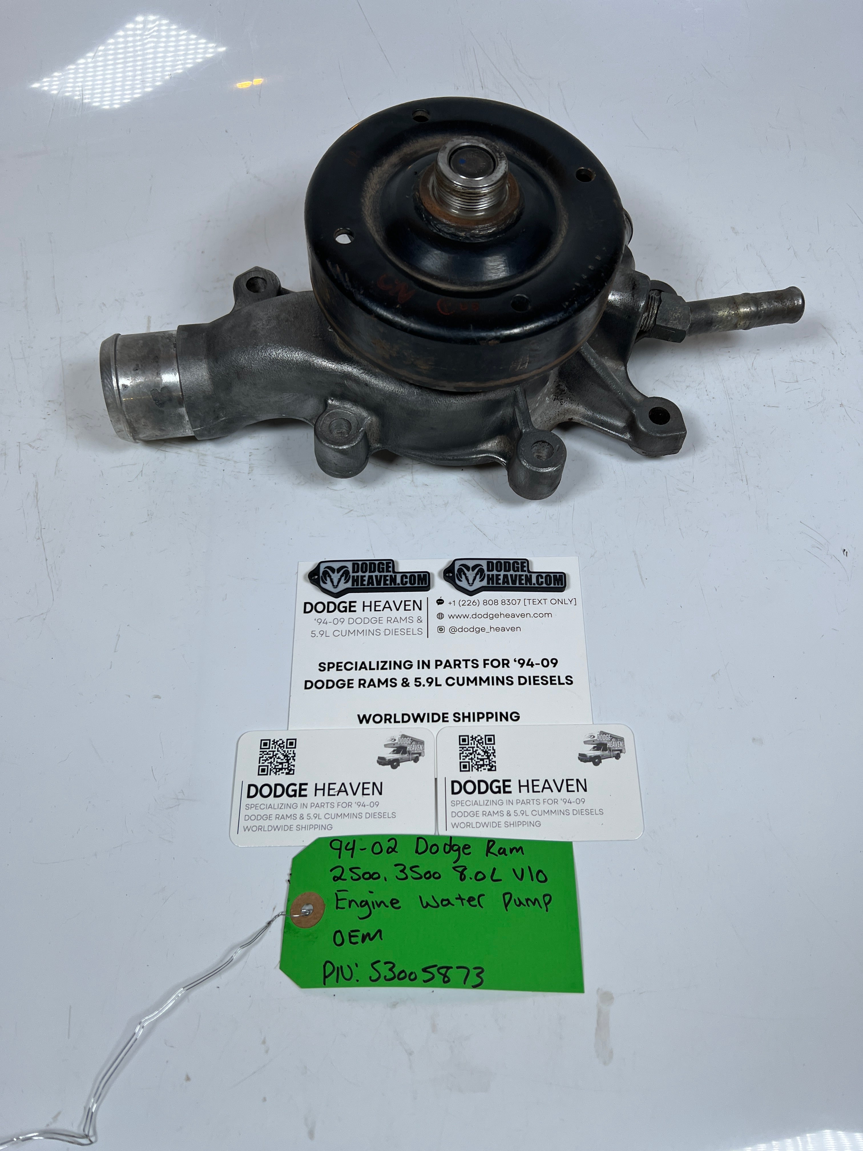 1994-2002 Dodge Ram 2500 3500 8.0L V10 Engine Water Pump
