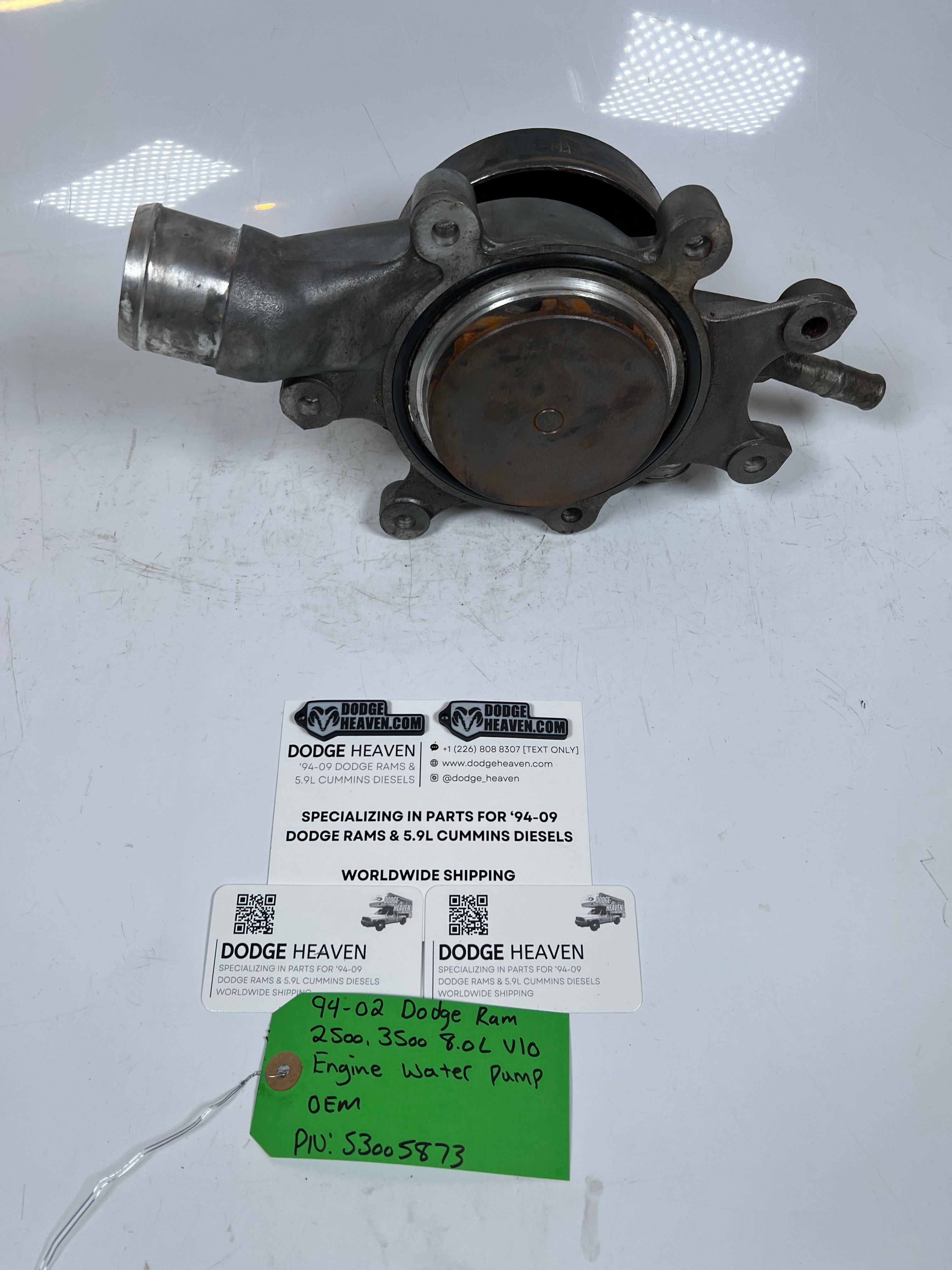 1994-2002 Dodge Ram 2500 3500 8.0L V10 Engine Water Pump