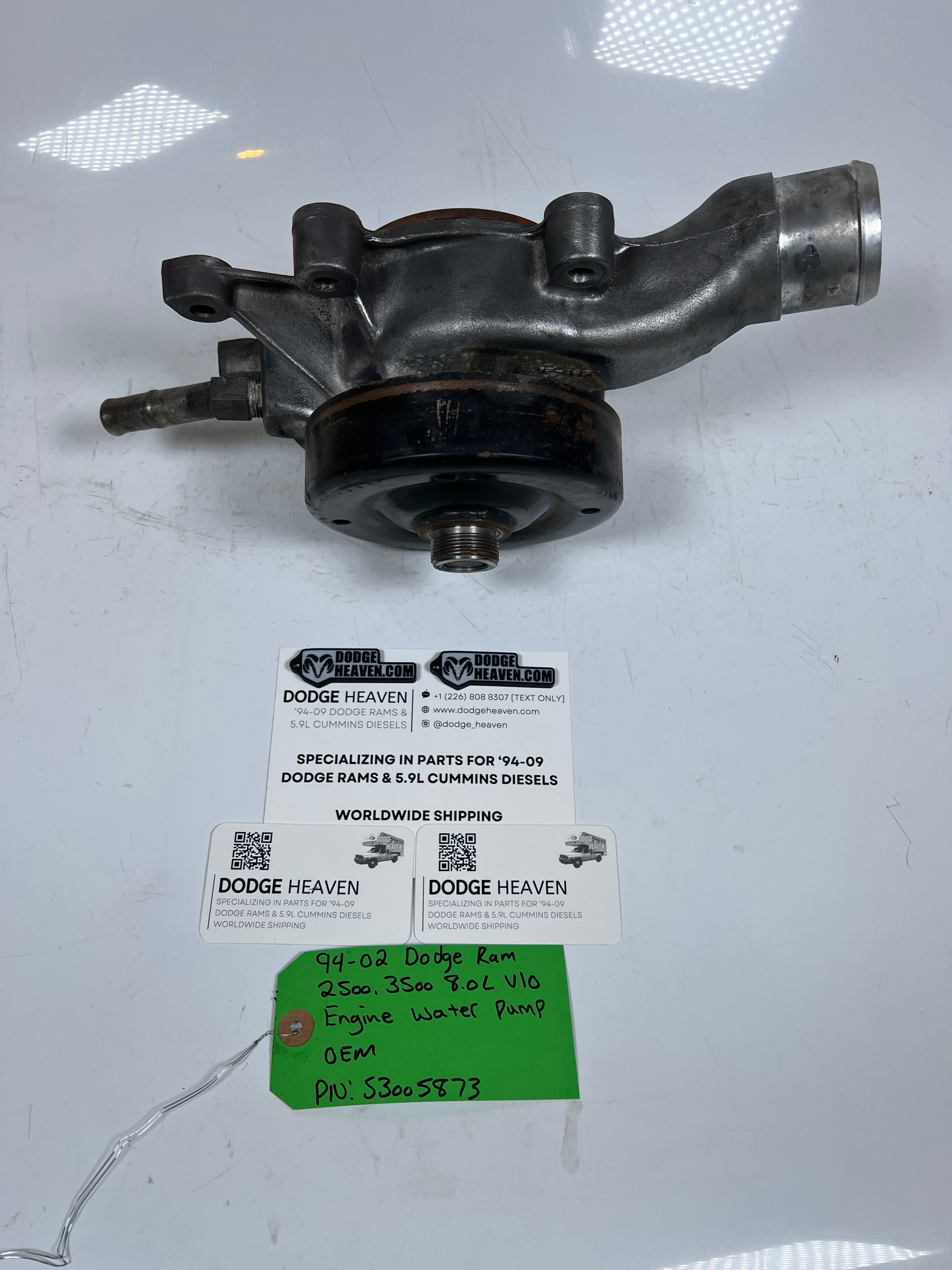 1994-2002 Dodge Ram 2500 3500 8.0L V10 Engine Water Pump