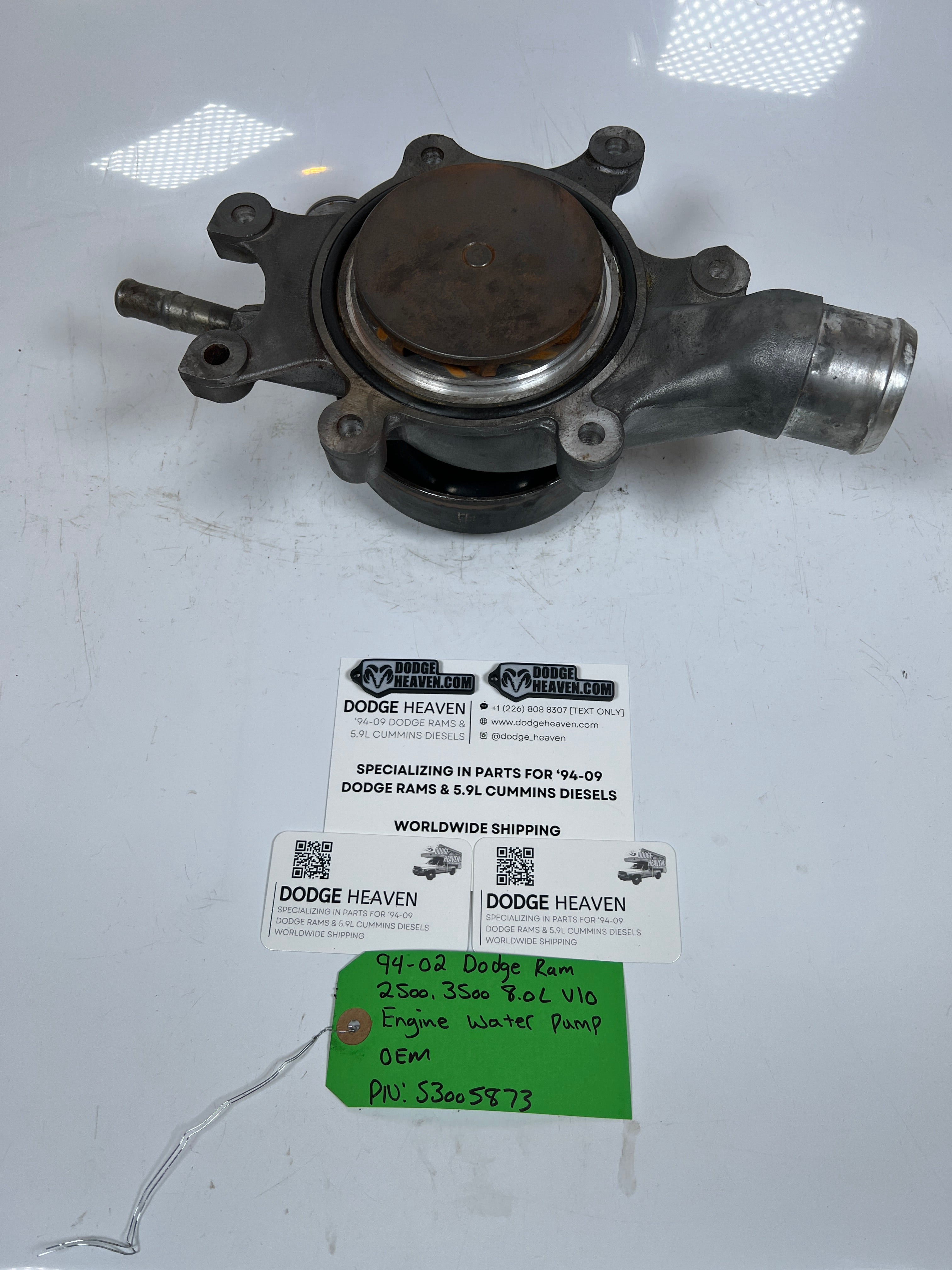 1994-2002 Dodge Ram 2500 3500 8.0L V10 Engine Water Pump