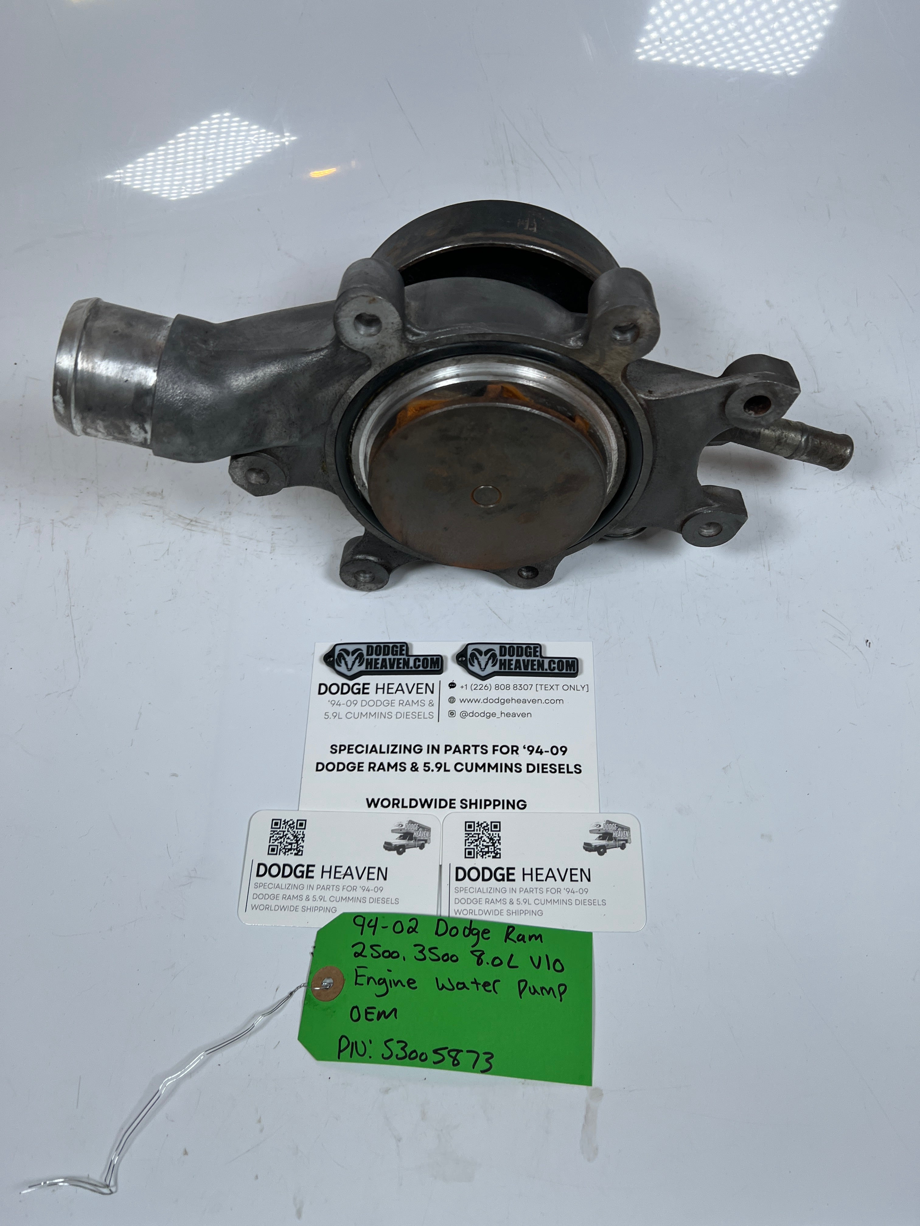 1994-2002 Dodge Ram 2500 3500 8.0L V10 Engine Water Pump