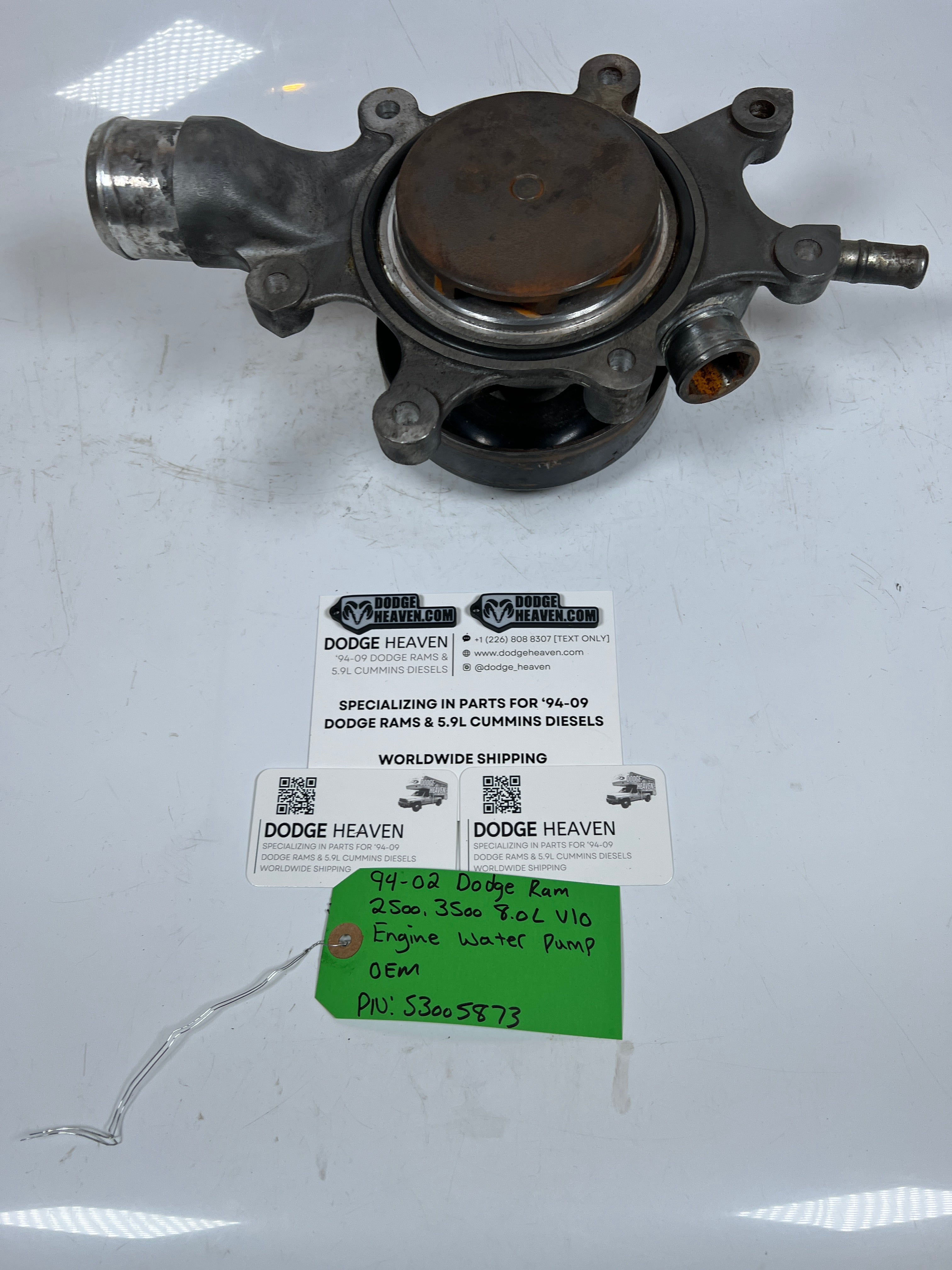 1994-2002 Dodge Ram 2500 3500 8.0L V10 Engine Water Pump