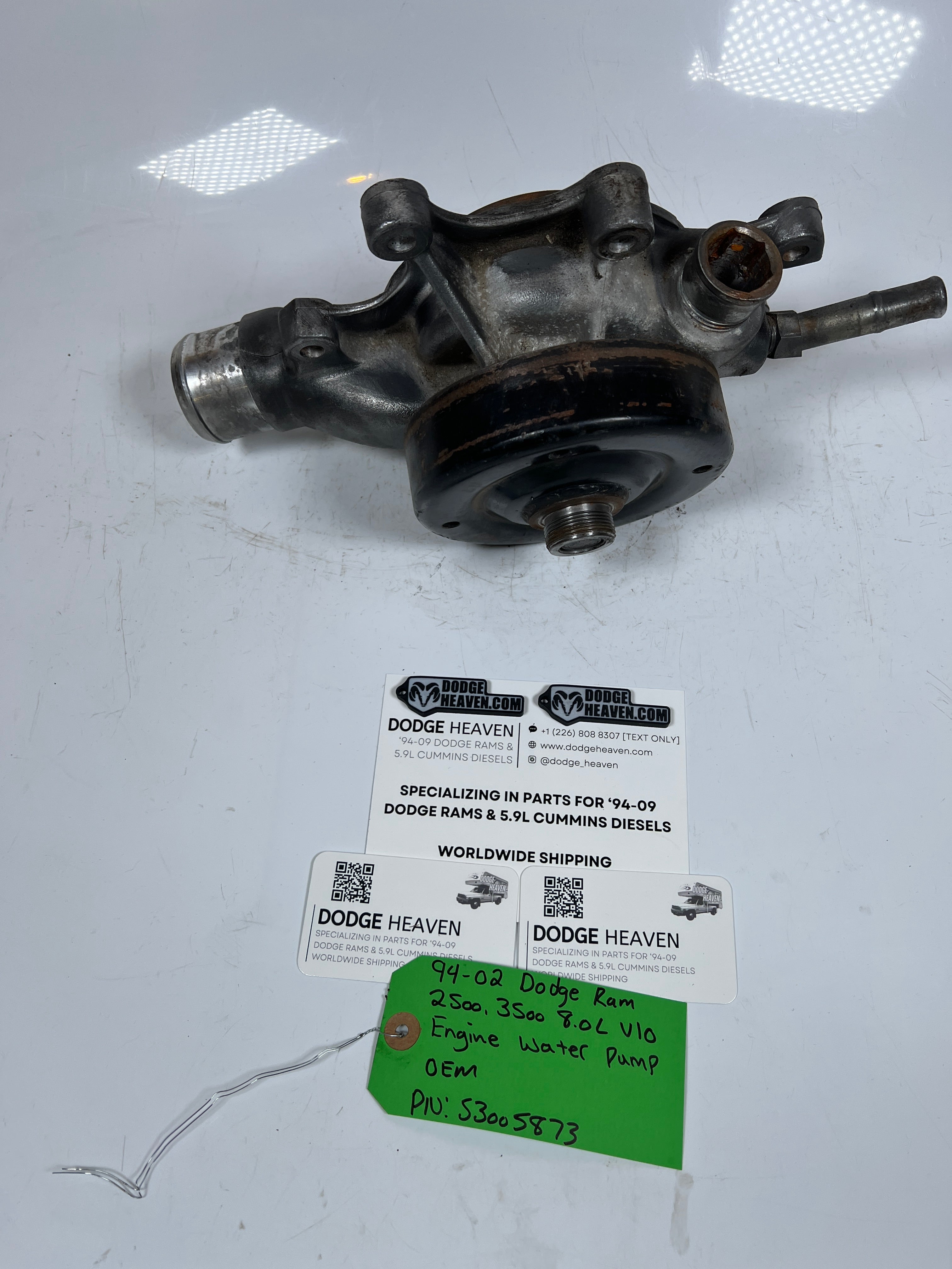 1994-2002 Dodge Ram 2500 3500 8.0L V10 Engine Water Pump