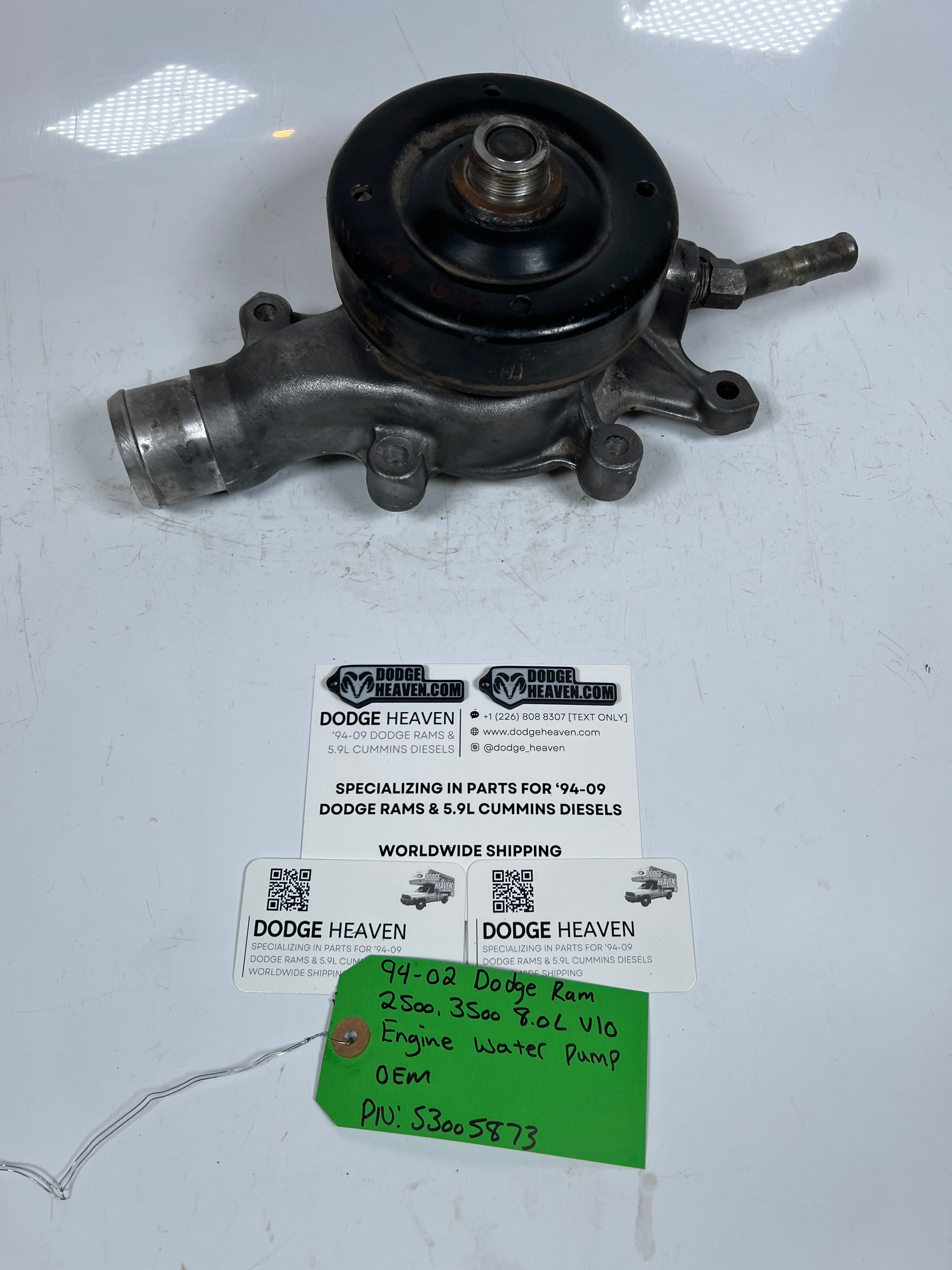 1994-2002 Dodge Ram 2500 3500 8.0L V10 Engine Water Pump