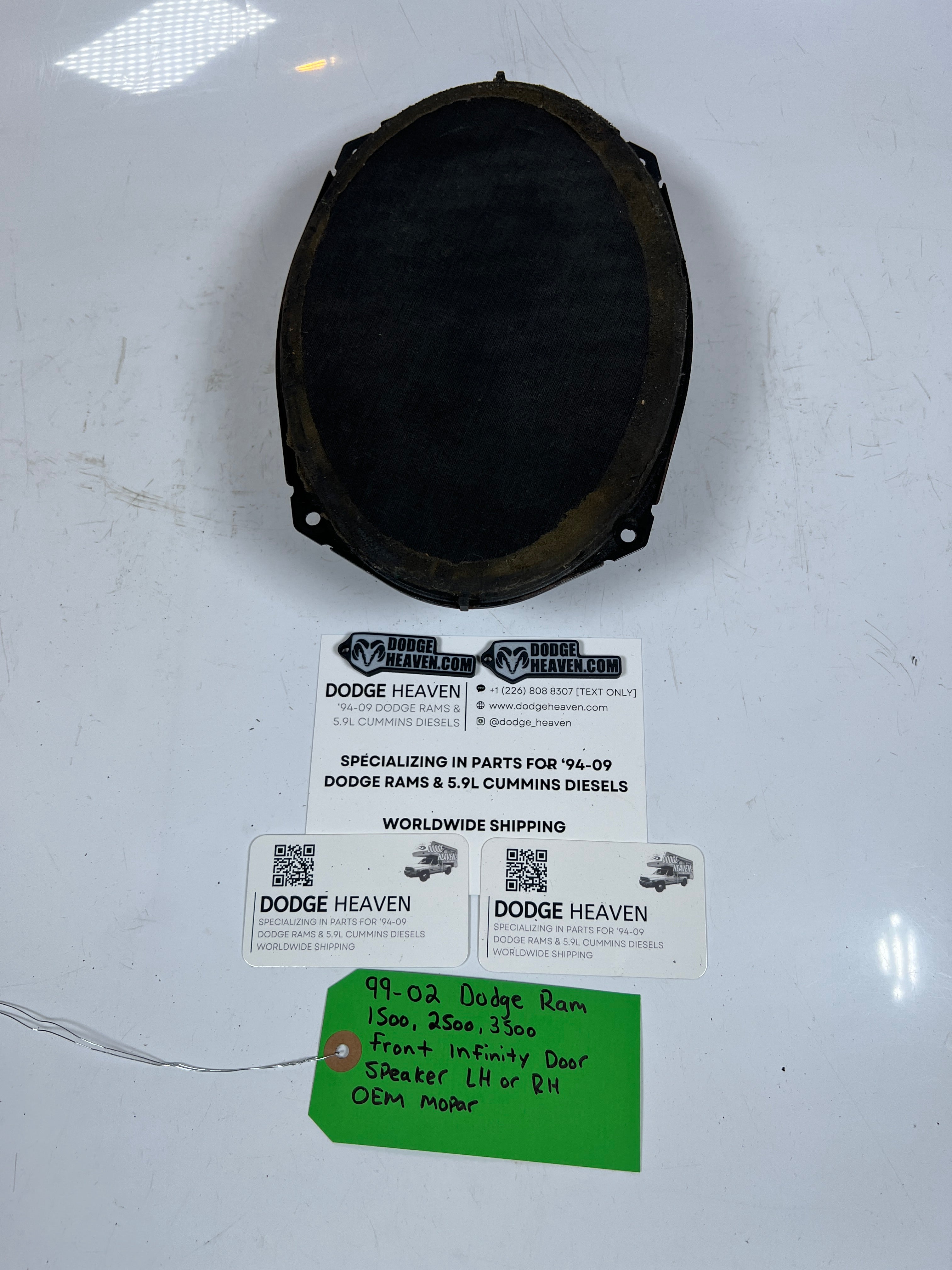 1999-2002 Dodge Ram Infinity Door Speaker Lower Front Door Without Amp