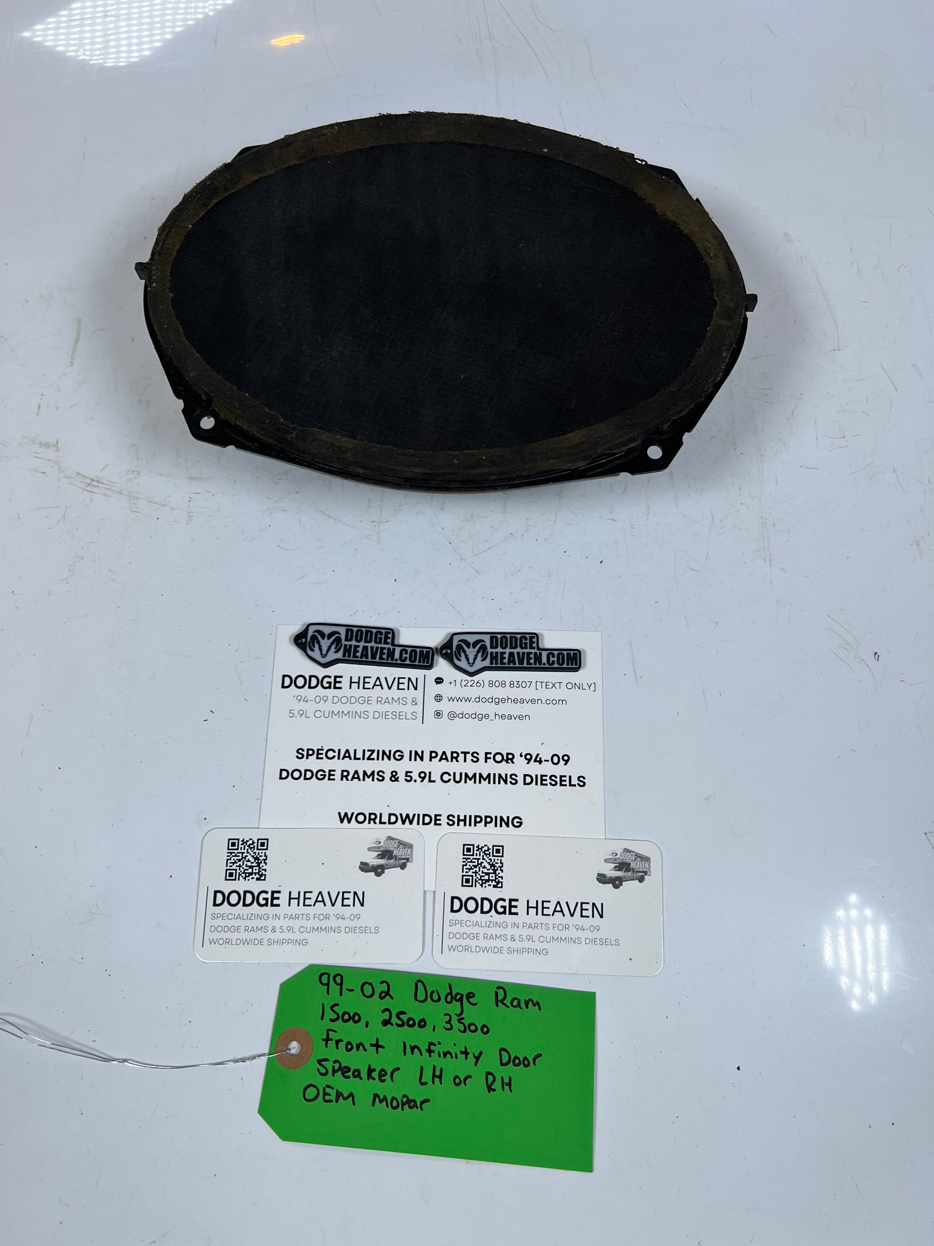 1999-2002 Dodge Ram Infinity Door Speaker Lower Front Door Without Amp