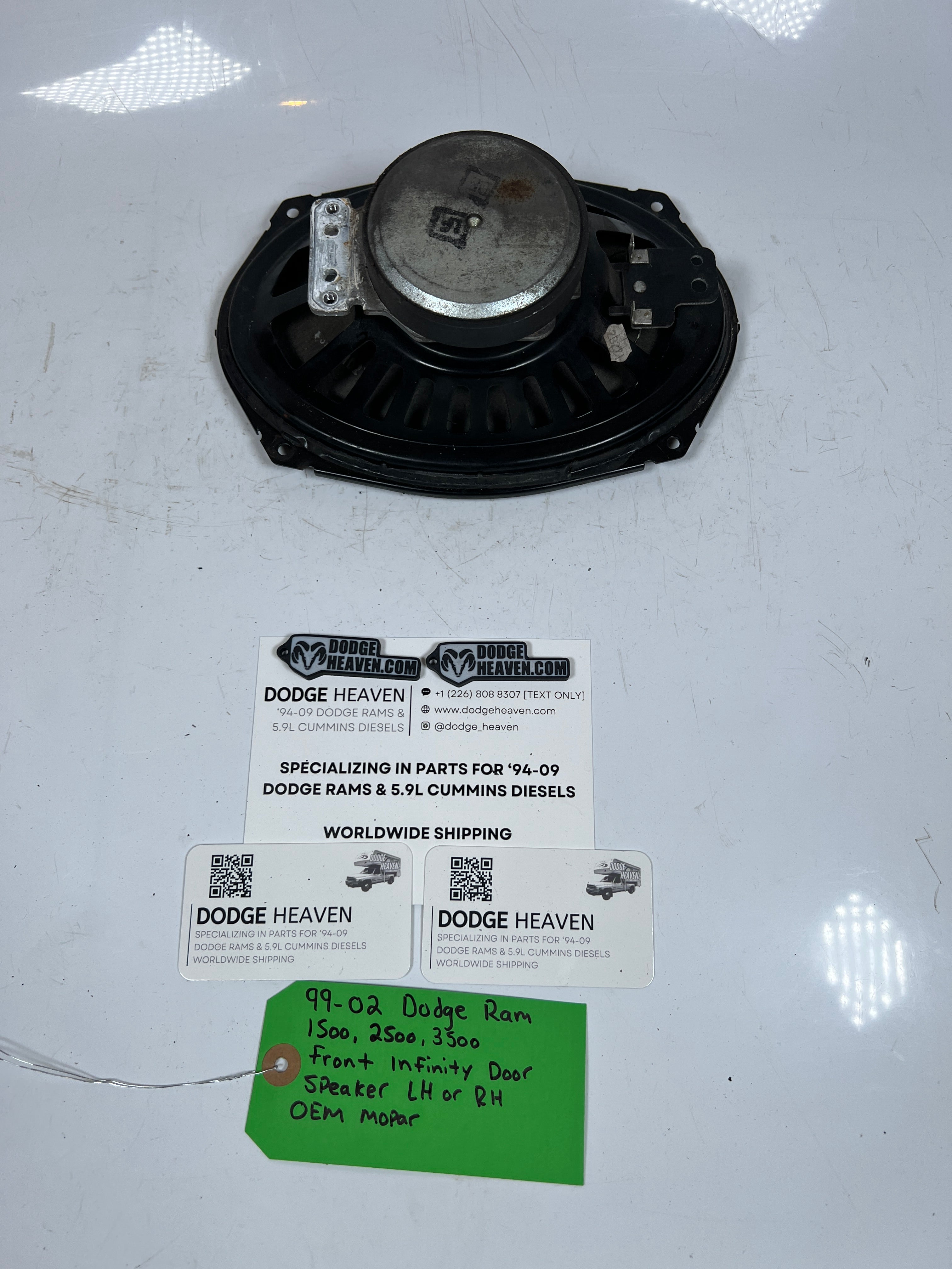 1999-2002 Dodge Ram Infinity Door Speaker Lower Front Door Without Amp