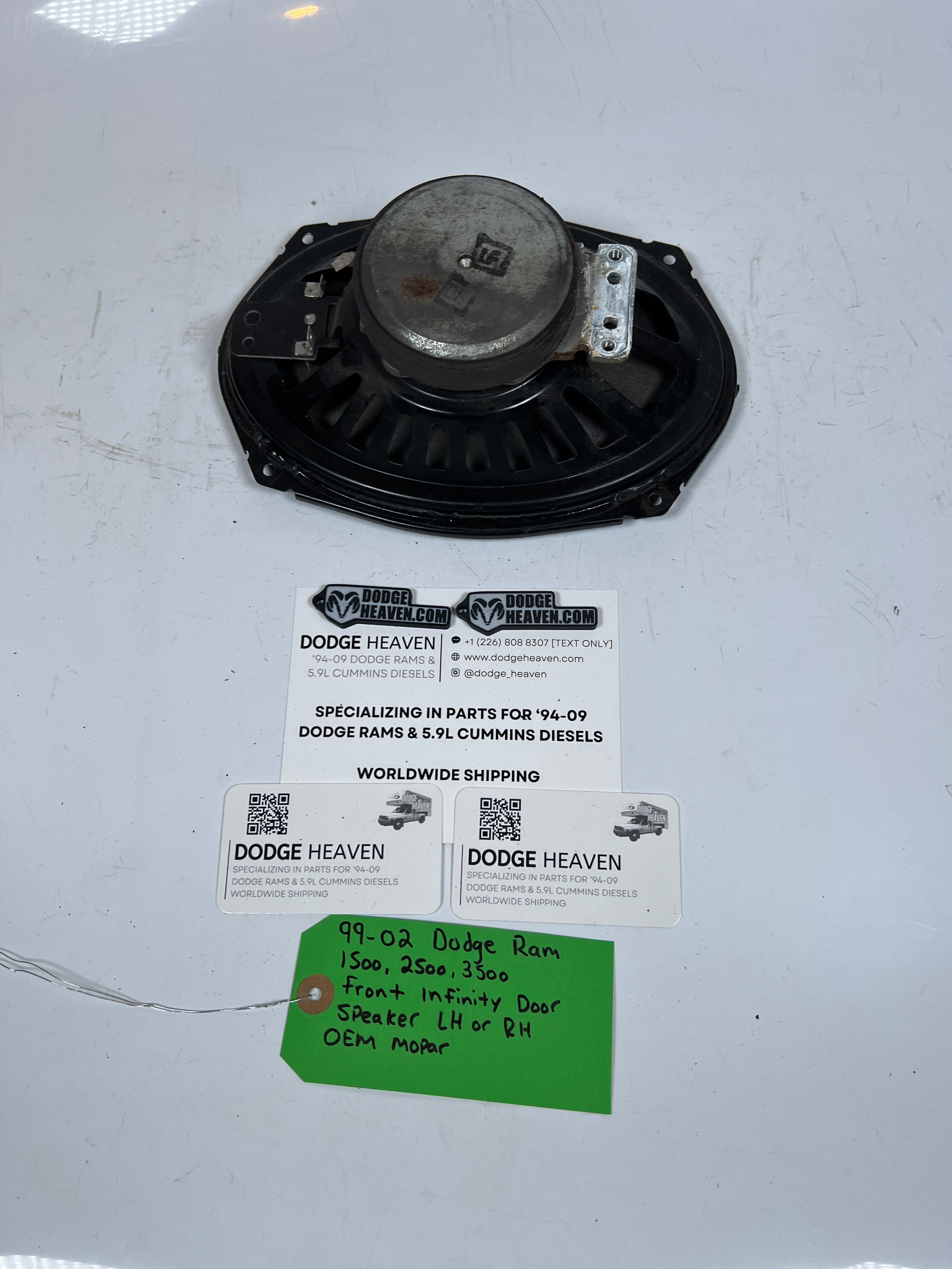 1999-2002 Dodge Ram Infinity Door Speaker Lower Front Door Without Amp