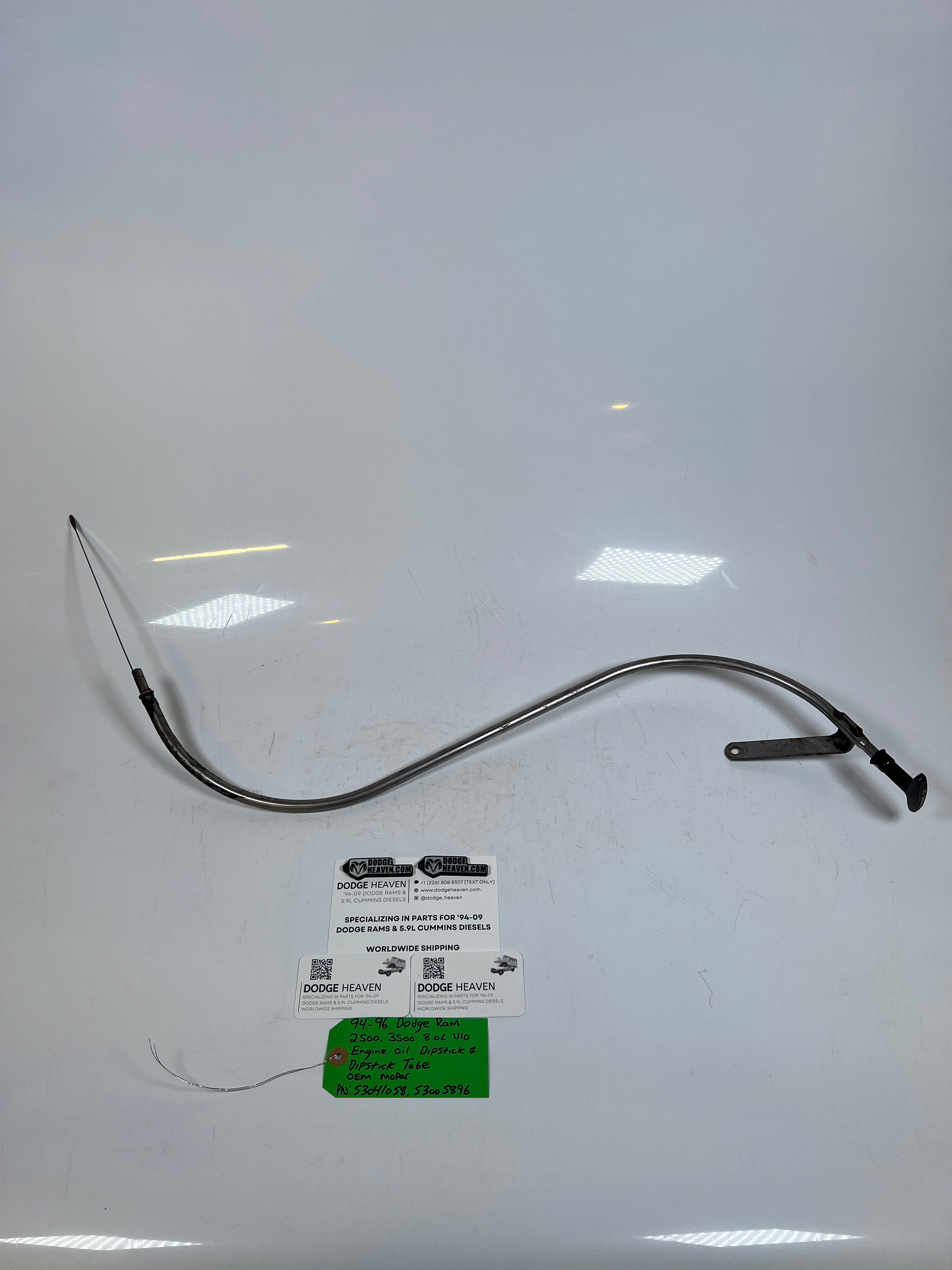 1994-1996 Dodge Ram 2500 3500 8.0l V10 Engine Oil Dipstick & Dipstick Tube