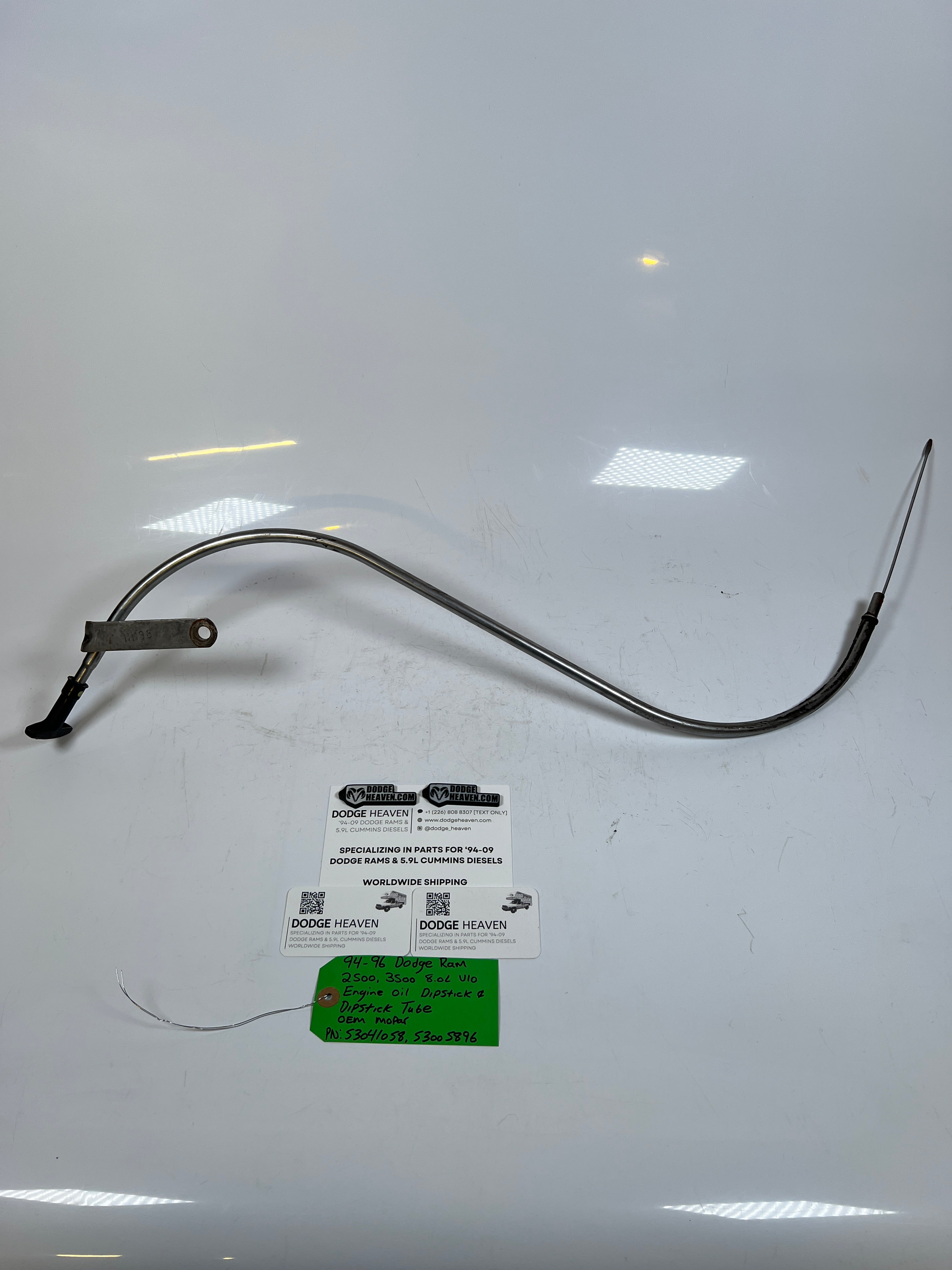 1994-1996 Dodge Ram 2500 3500 8.0l V10 Engine Oil Dipstick & Dipstick Tube