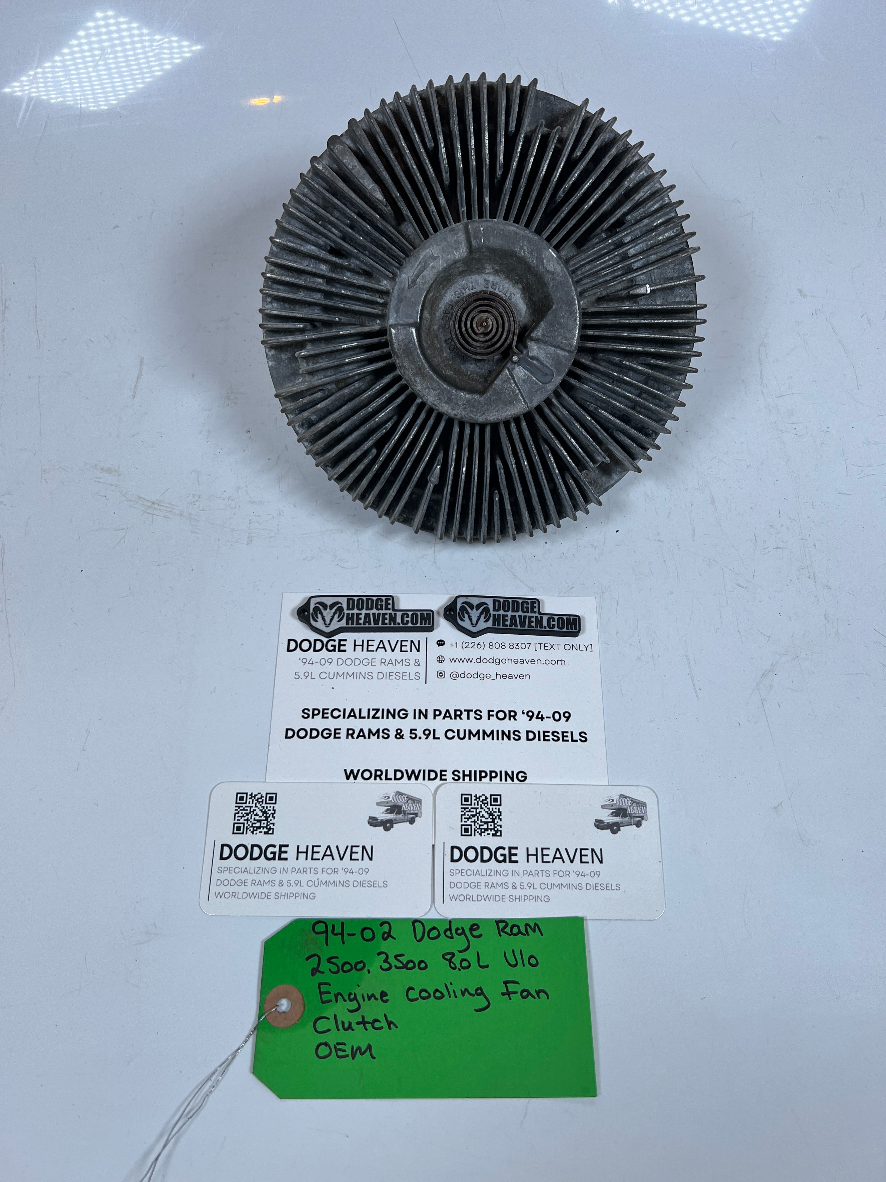1994-2002 Dodge Ram 2500 3500 8.0L V10 Engine Cooling Fan Clutch