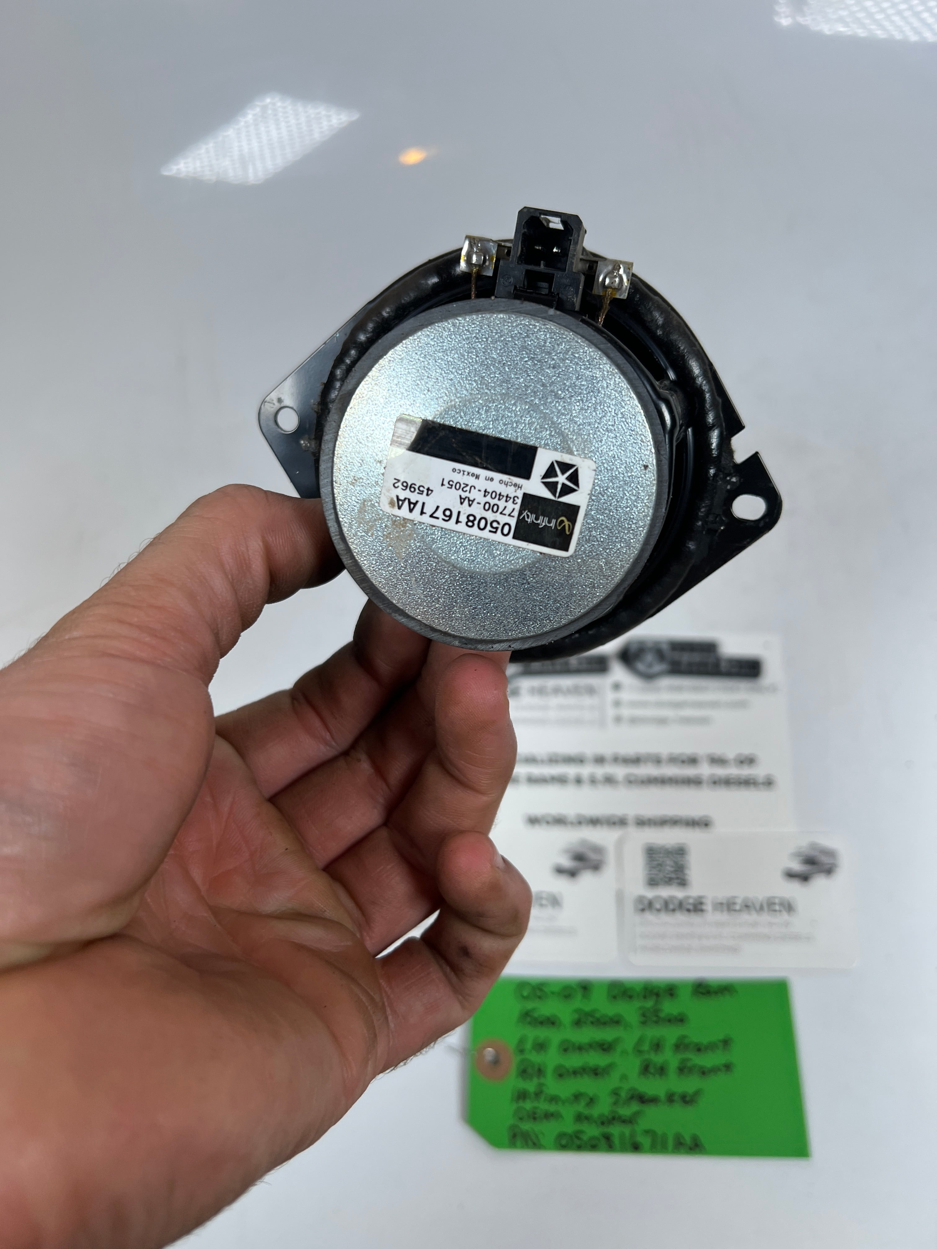 2005-2009 Dodge Ram 1500-3500 Infinity Front Speaker
