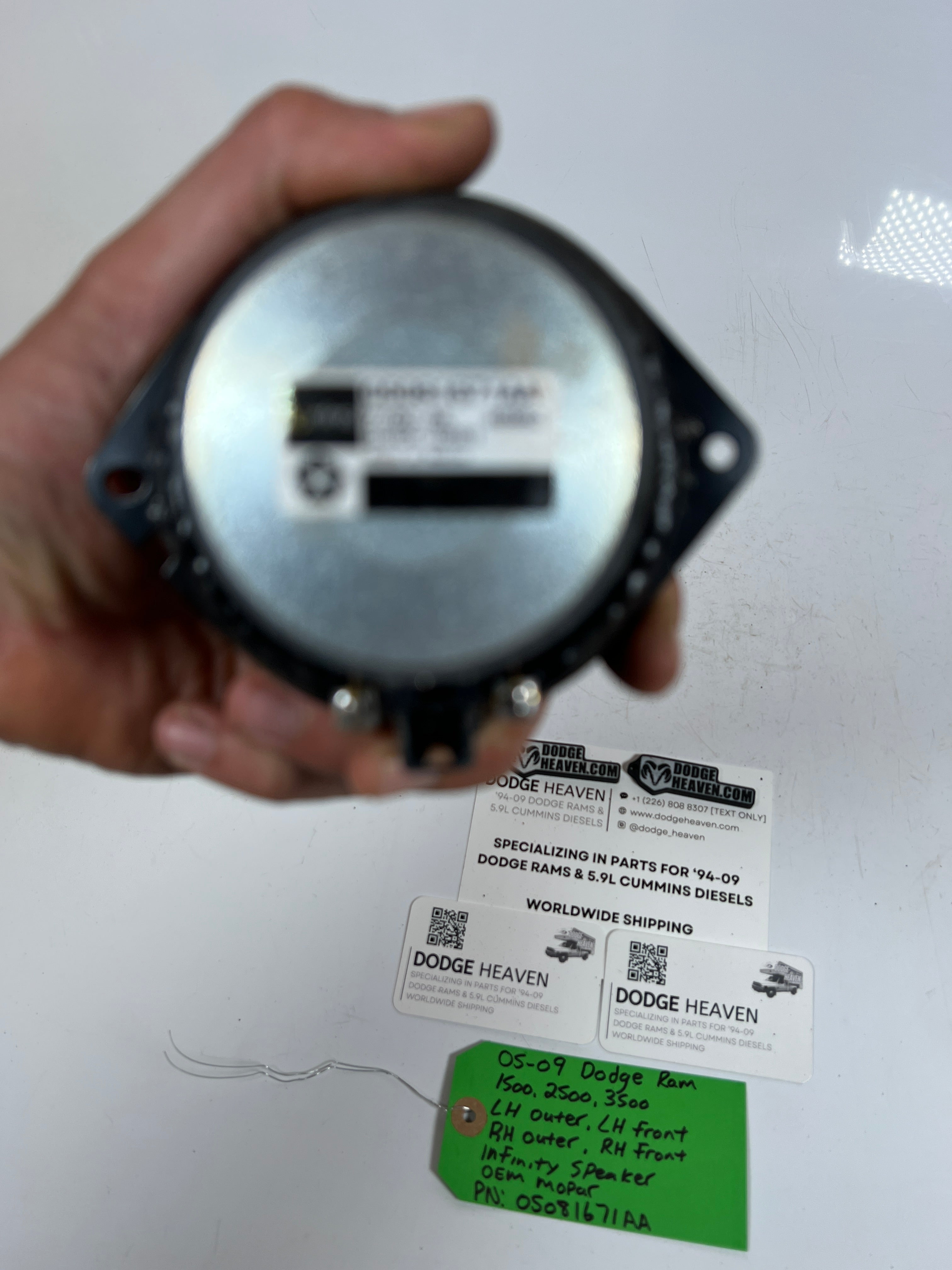 2005-2009 Dodge Ram 1500-3500 Infinity Front Speaker