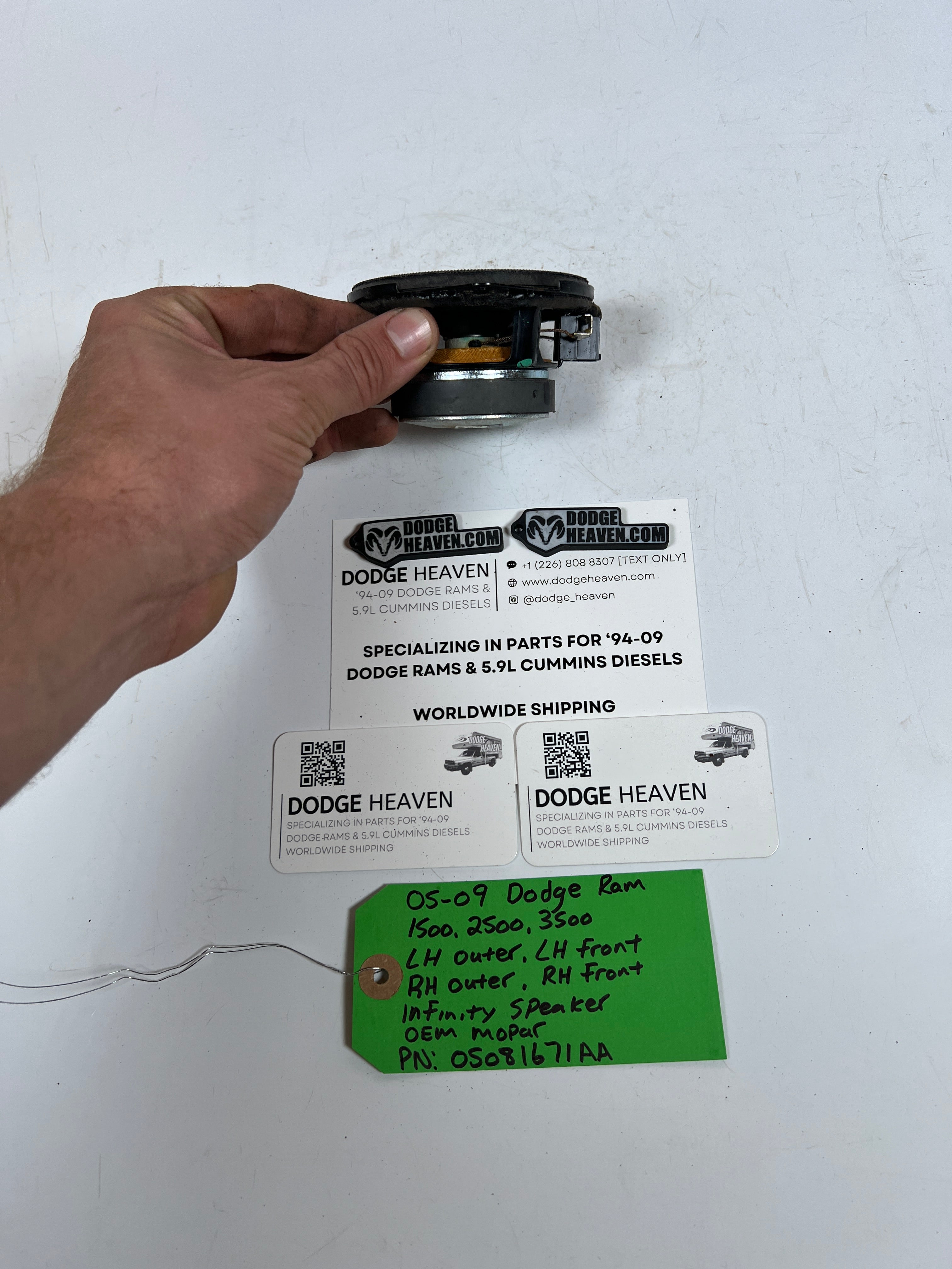 2005-2009 Dodge Ram 1500-3500 Infinity Front Speaker