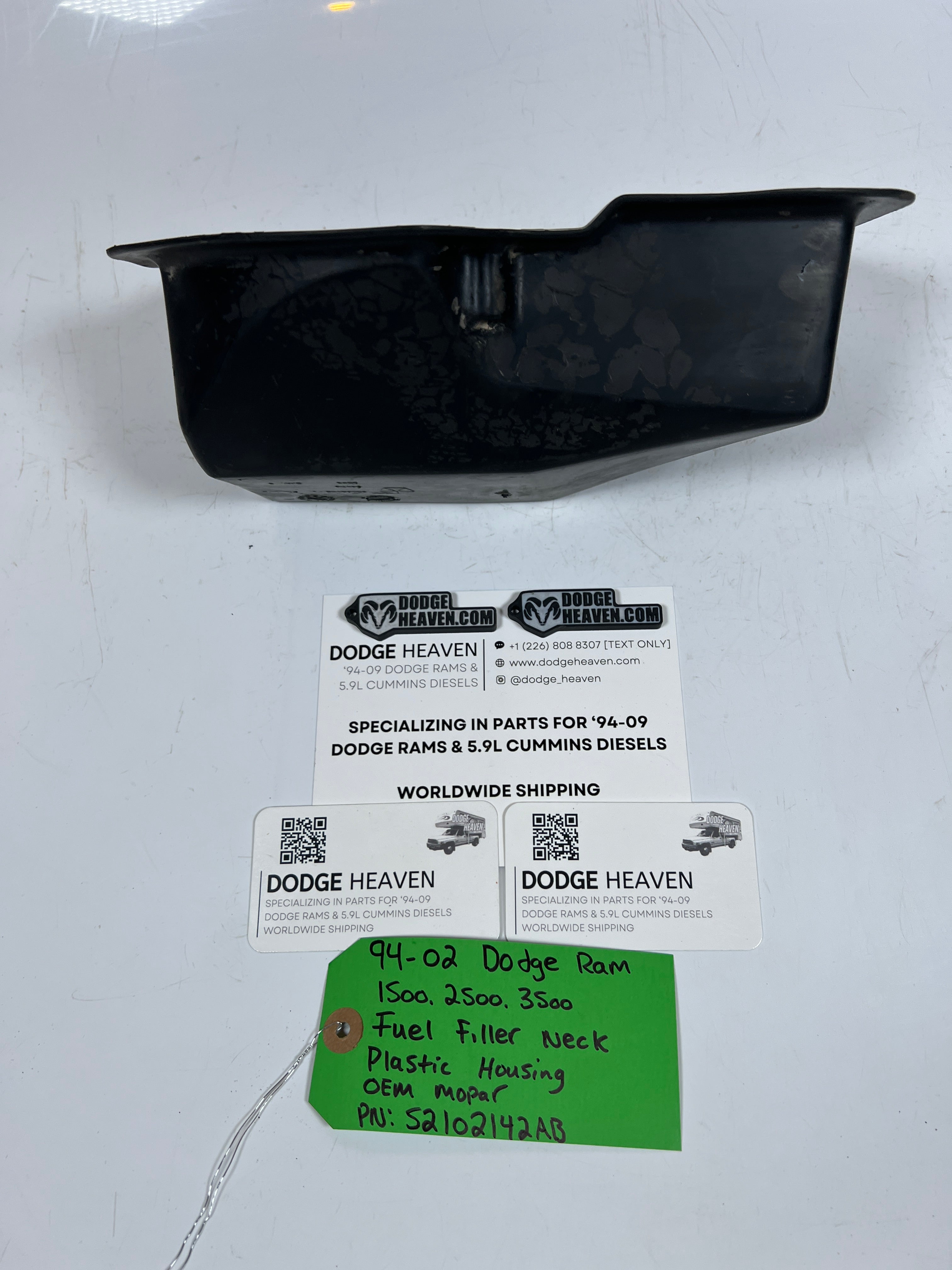 1994-2002 Dodge Ram 1500-3500 Fuel Filler Neck Plastic Housing