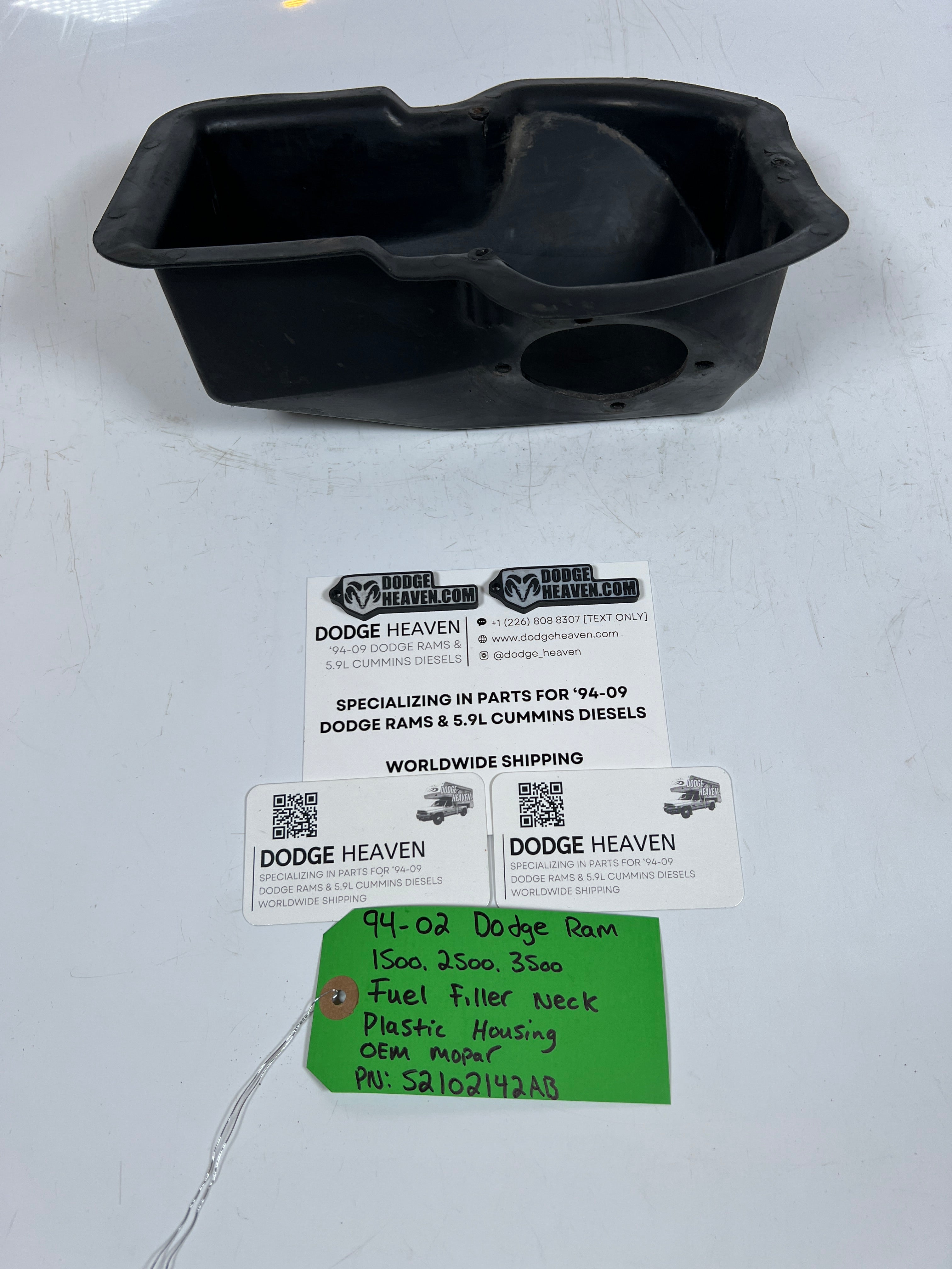 1994-2002 Dodge Ram 1500-3500 Fuel Filler Neck Plastic Housing