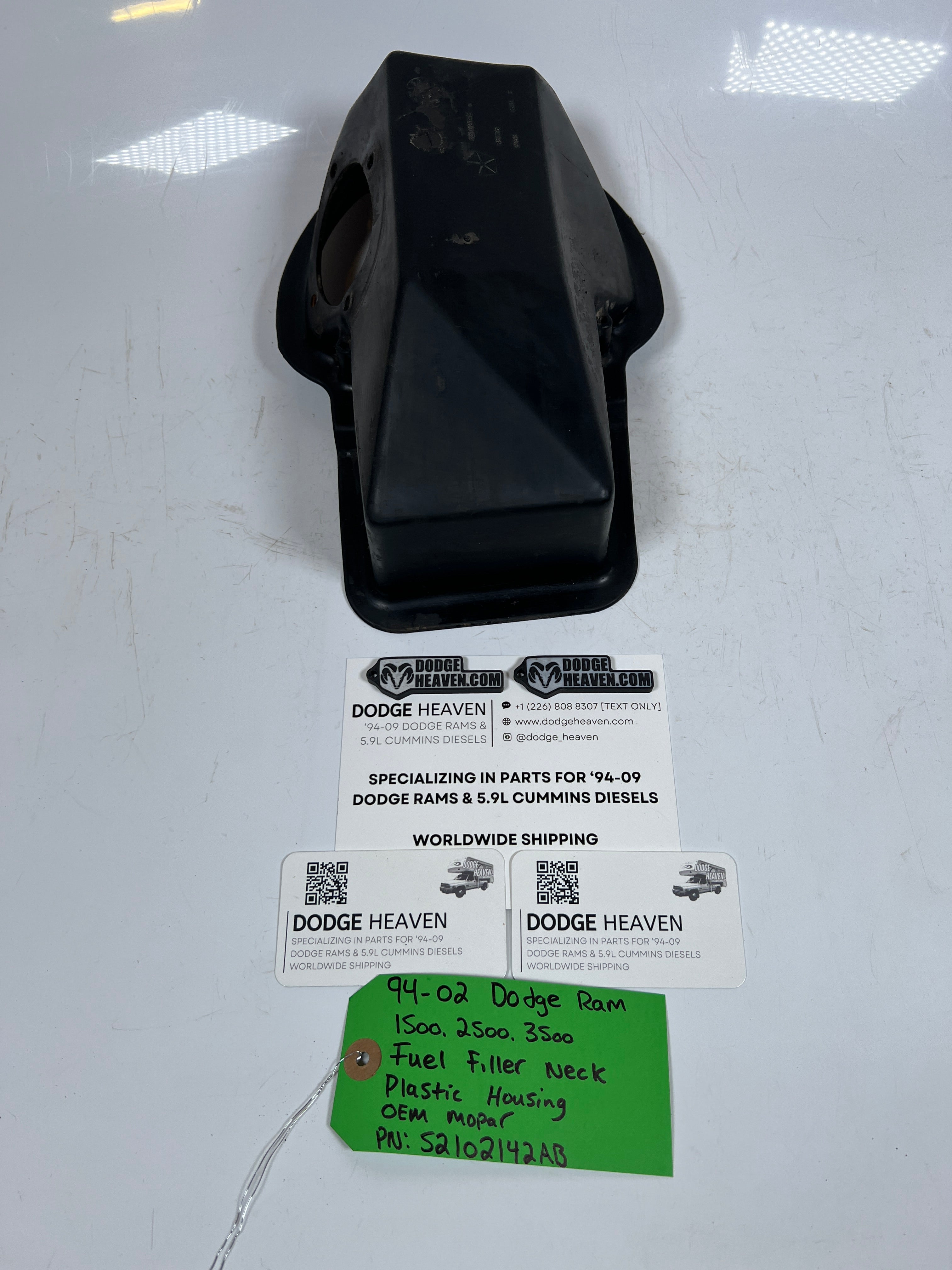 1994-2002 Dodge Ram 1500-3500 Fuel Filler Neck Plastic Housing