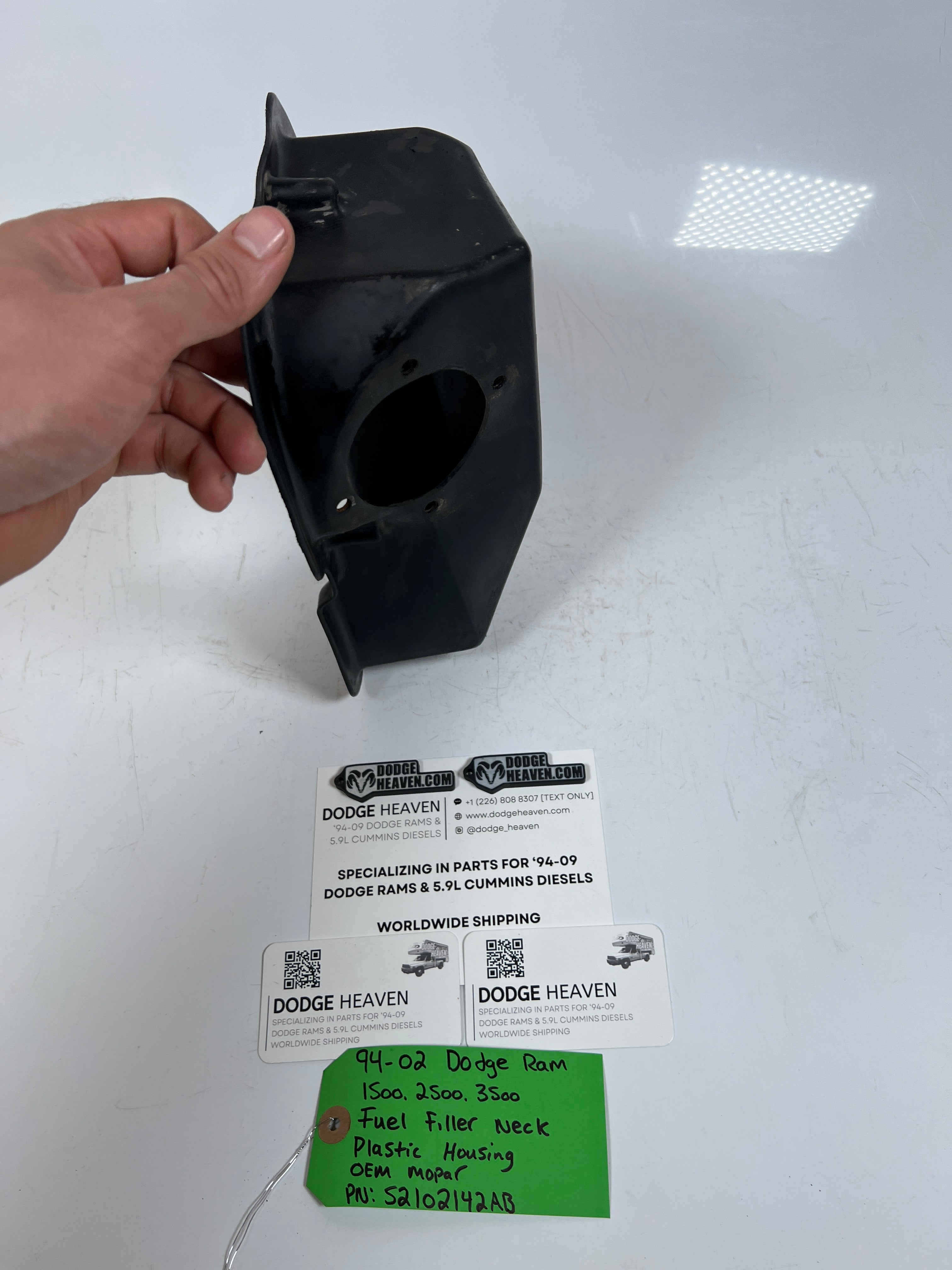 1994-2002 Dodge Ram 1500-3500 Fuel Filler Neck Plastic Housing