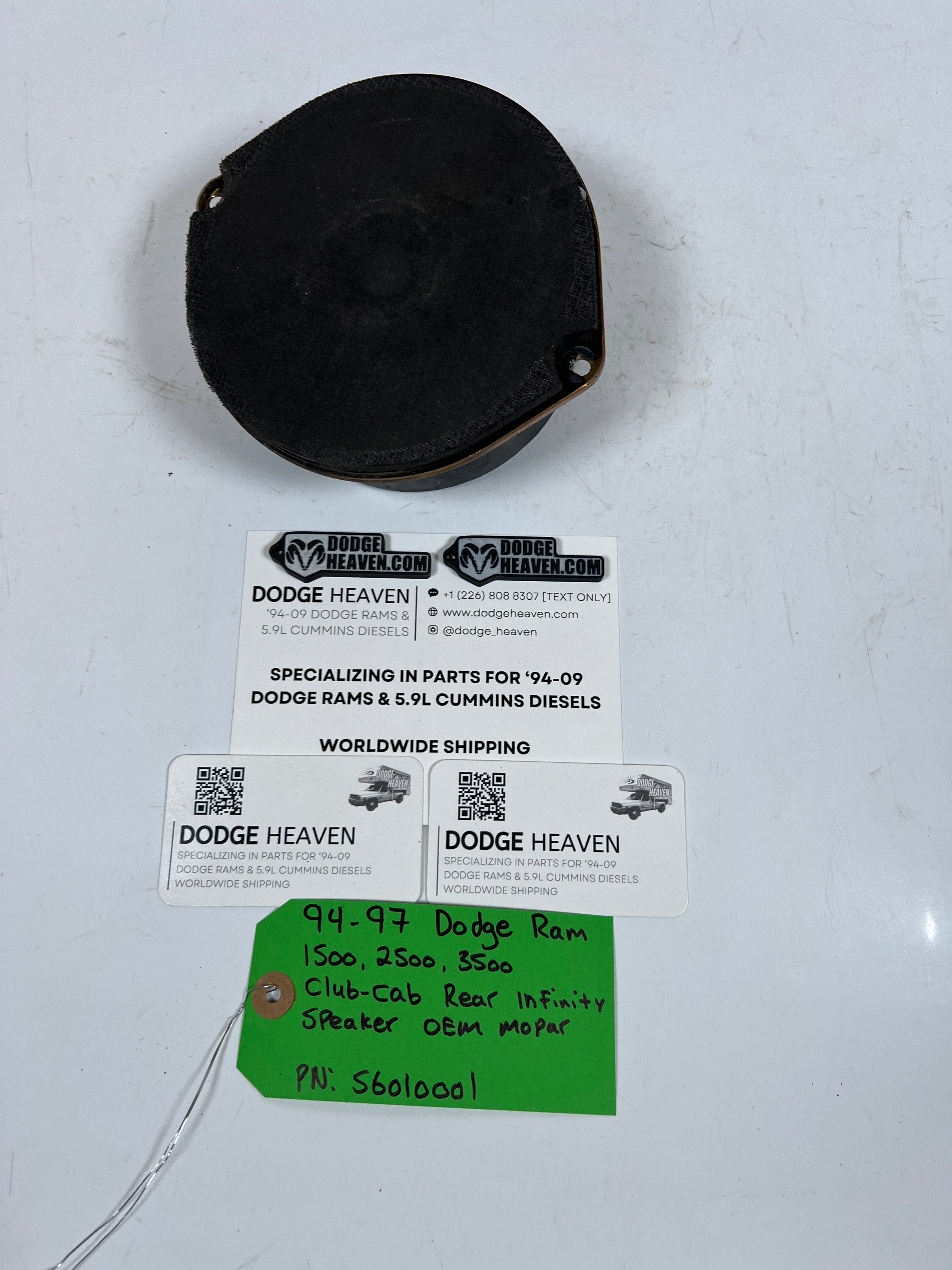 1994-1997 Dodge Ram 1500-3500 Club-Cab Rear infinity Speaker
