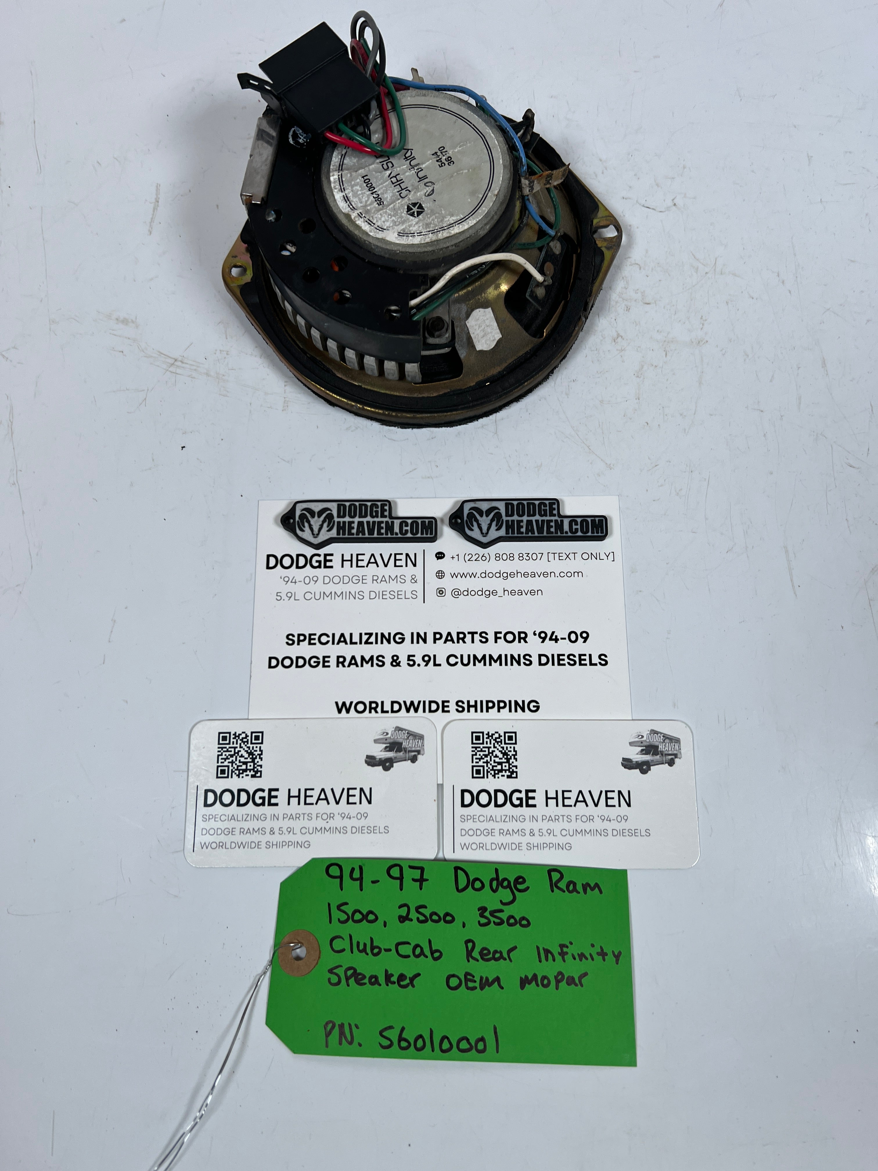 1994-1997 Dodge Ram 1500-3500 Club-Cab Rear infinity Speaker