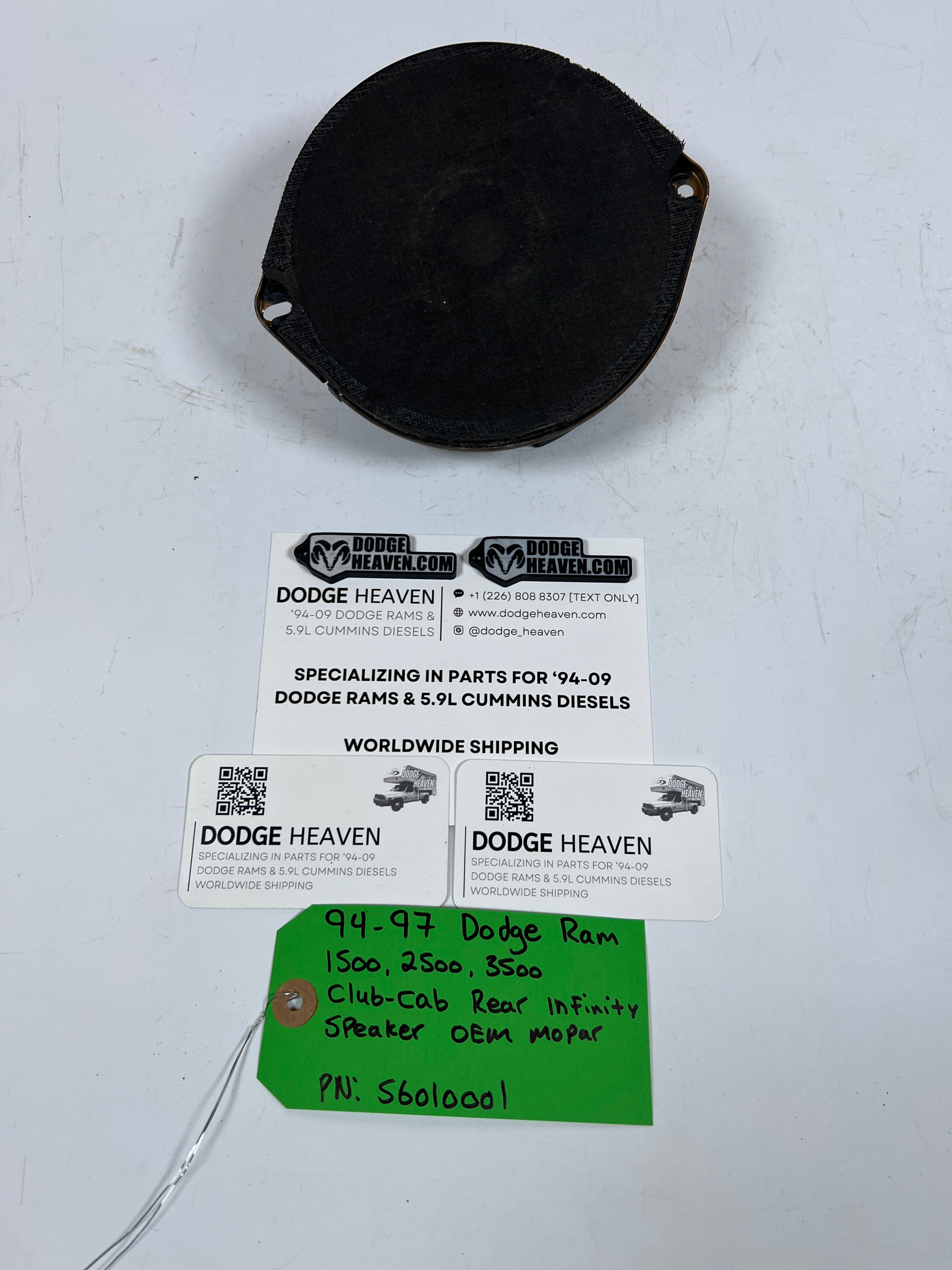 1994-1997 Dodge Ram 1500-3500 Club-Cab Rear infinity Speaker