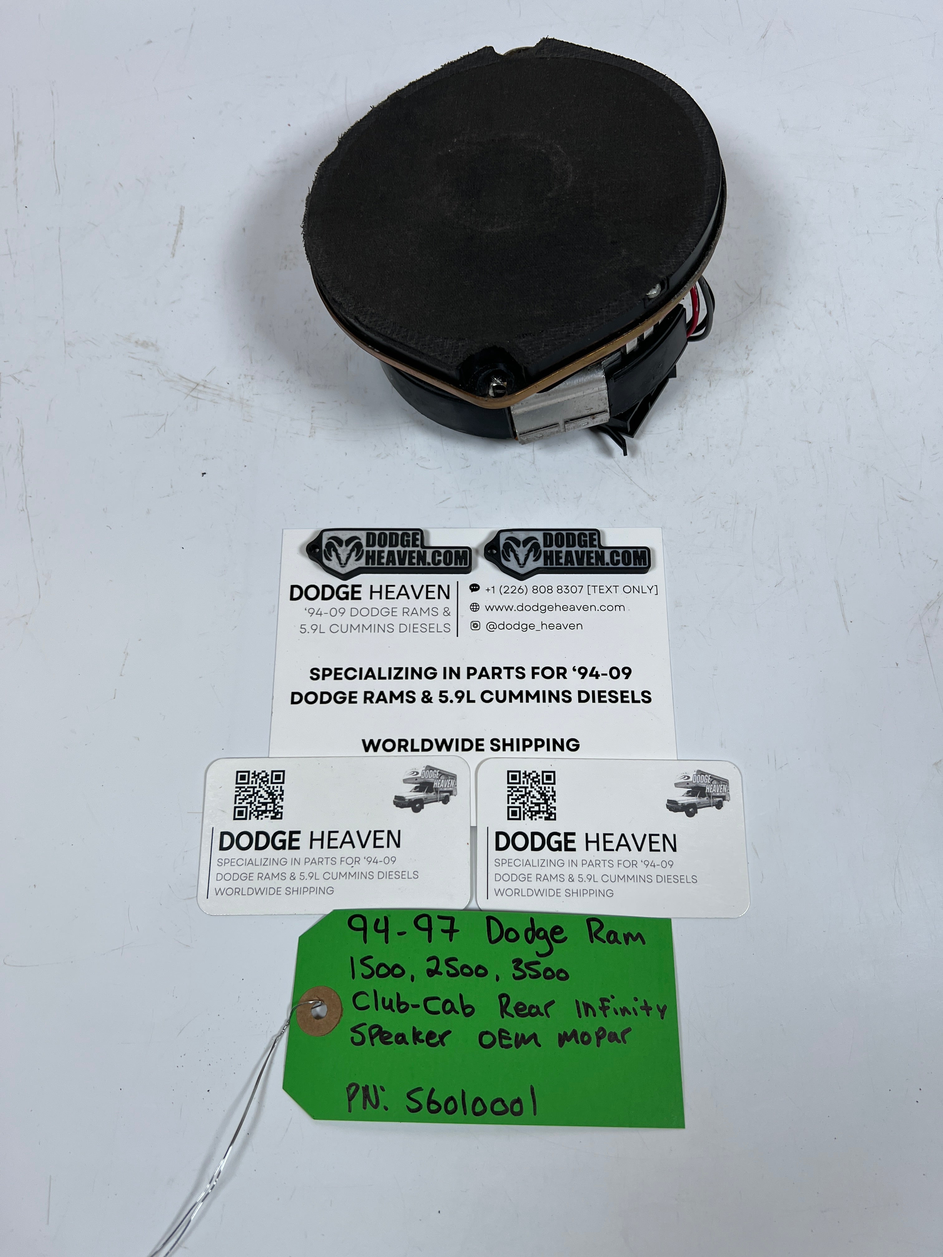 1994-1997 Dodge Ram 1500-3500 Club-Cab Rear infinity Speaker