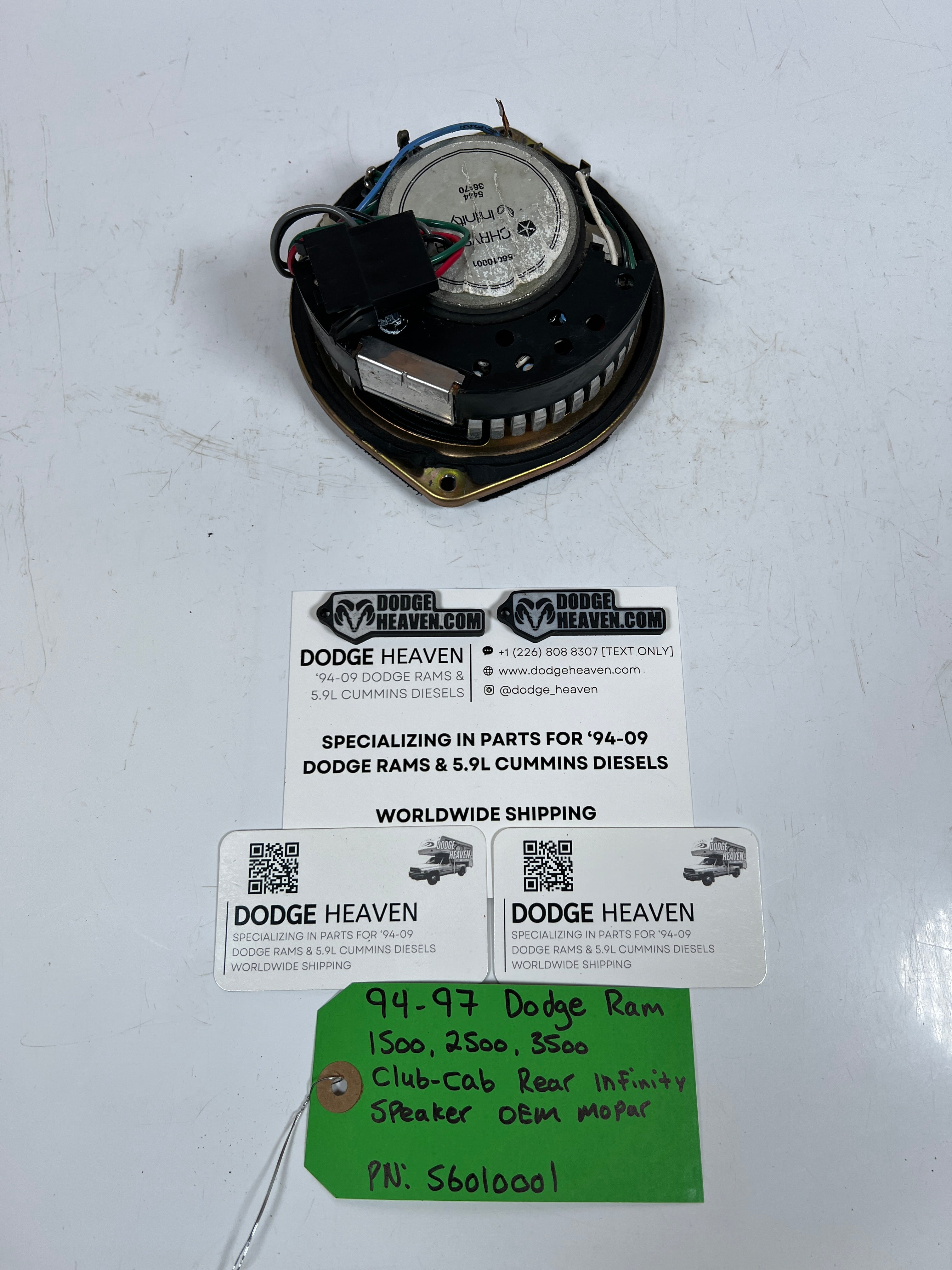 1994-1997 Dodge Ram 1500-3500 Club-Cab Rear infinity Speaker