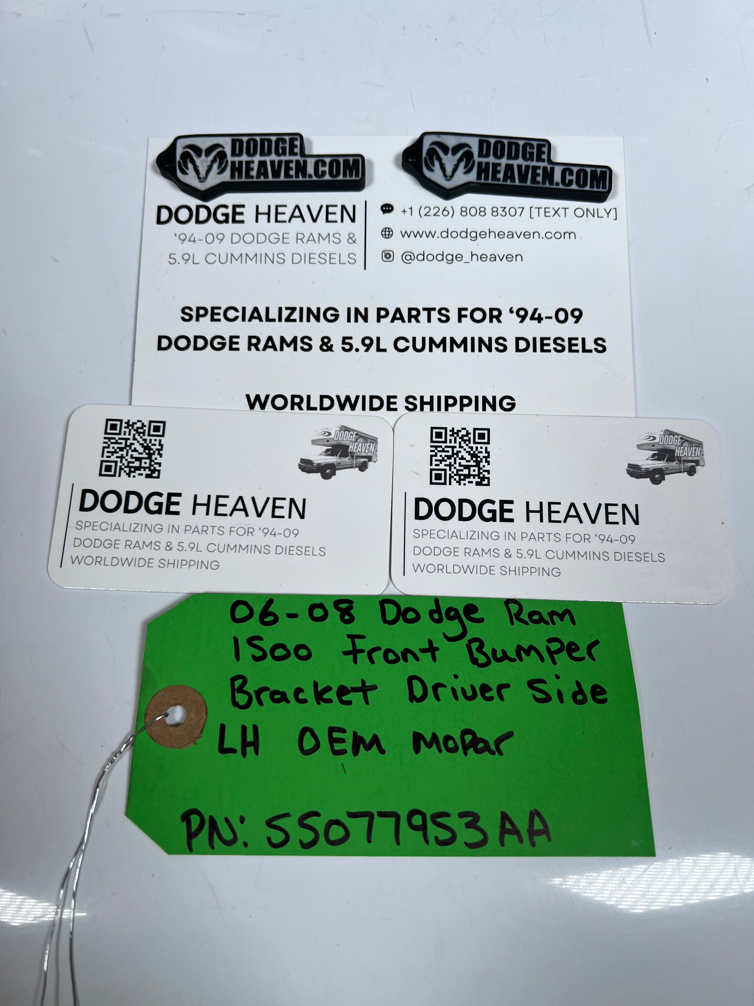 2006-2008 Dodge Ram 1500 Front Bumper Bracket Driver Side LH