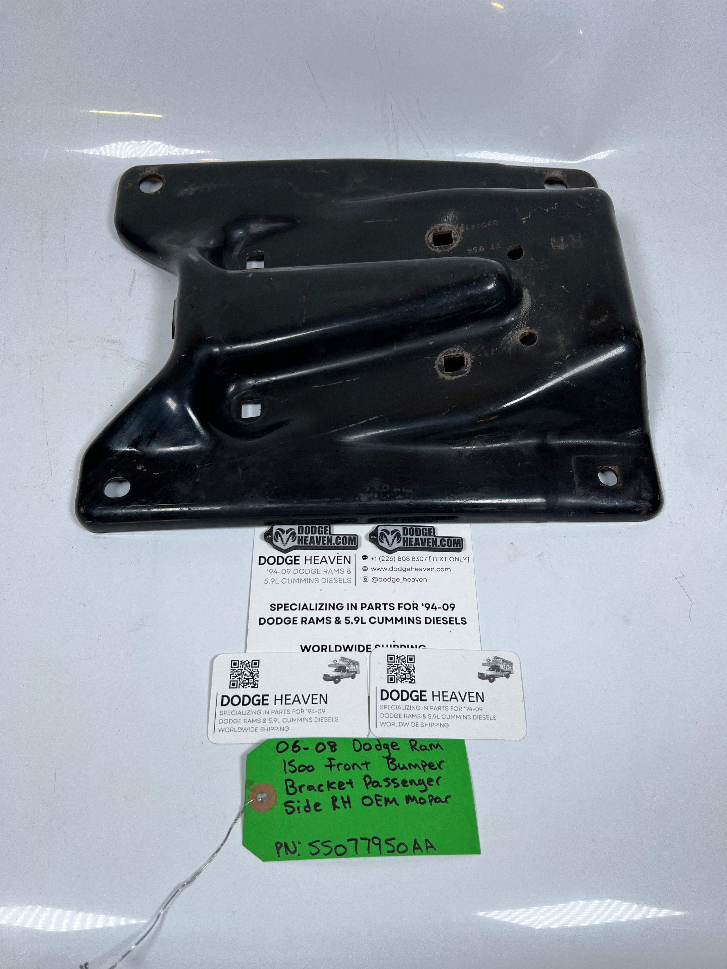 2006-2008 Dodge Ram 1500 Front Bumper Bracket Passenger Side RH