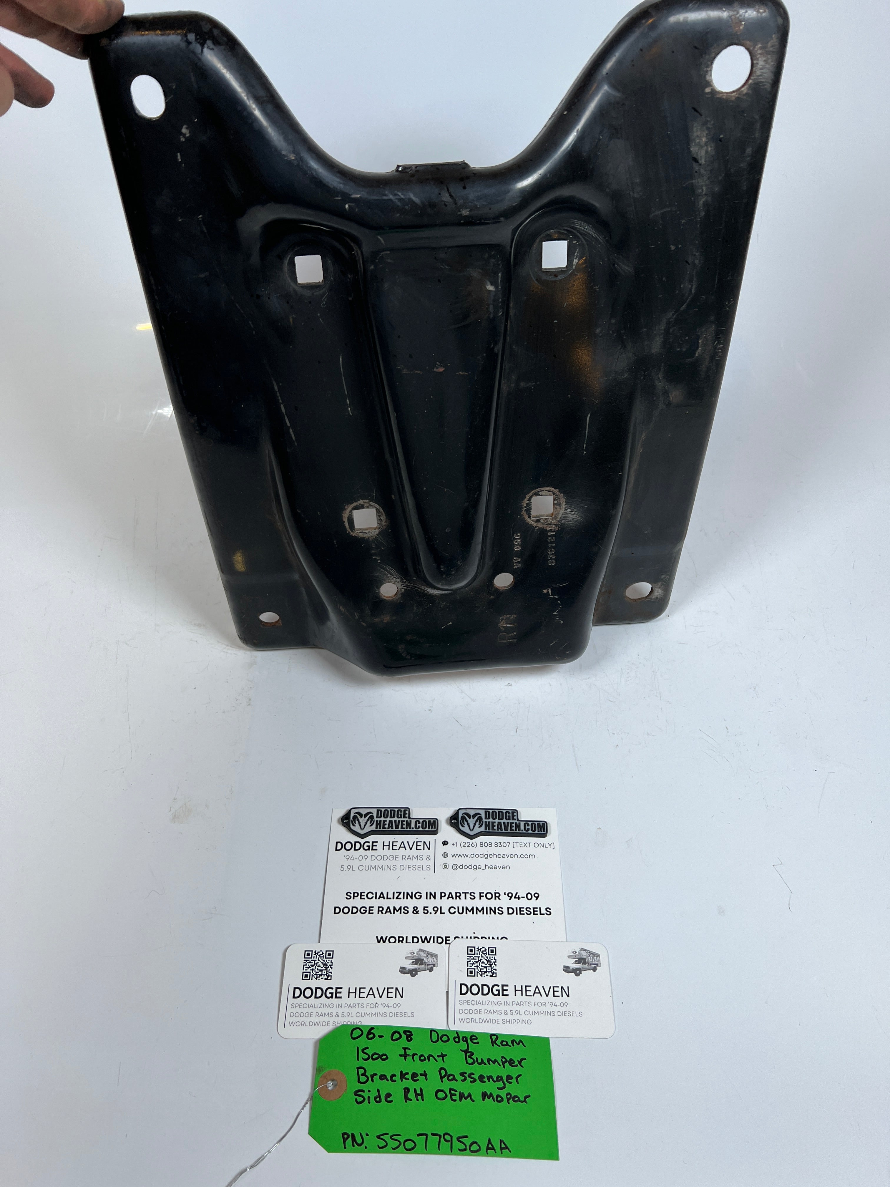 2006-2008 Dodge Ram 1500 Front Bumper Bracket Passenger Side RH