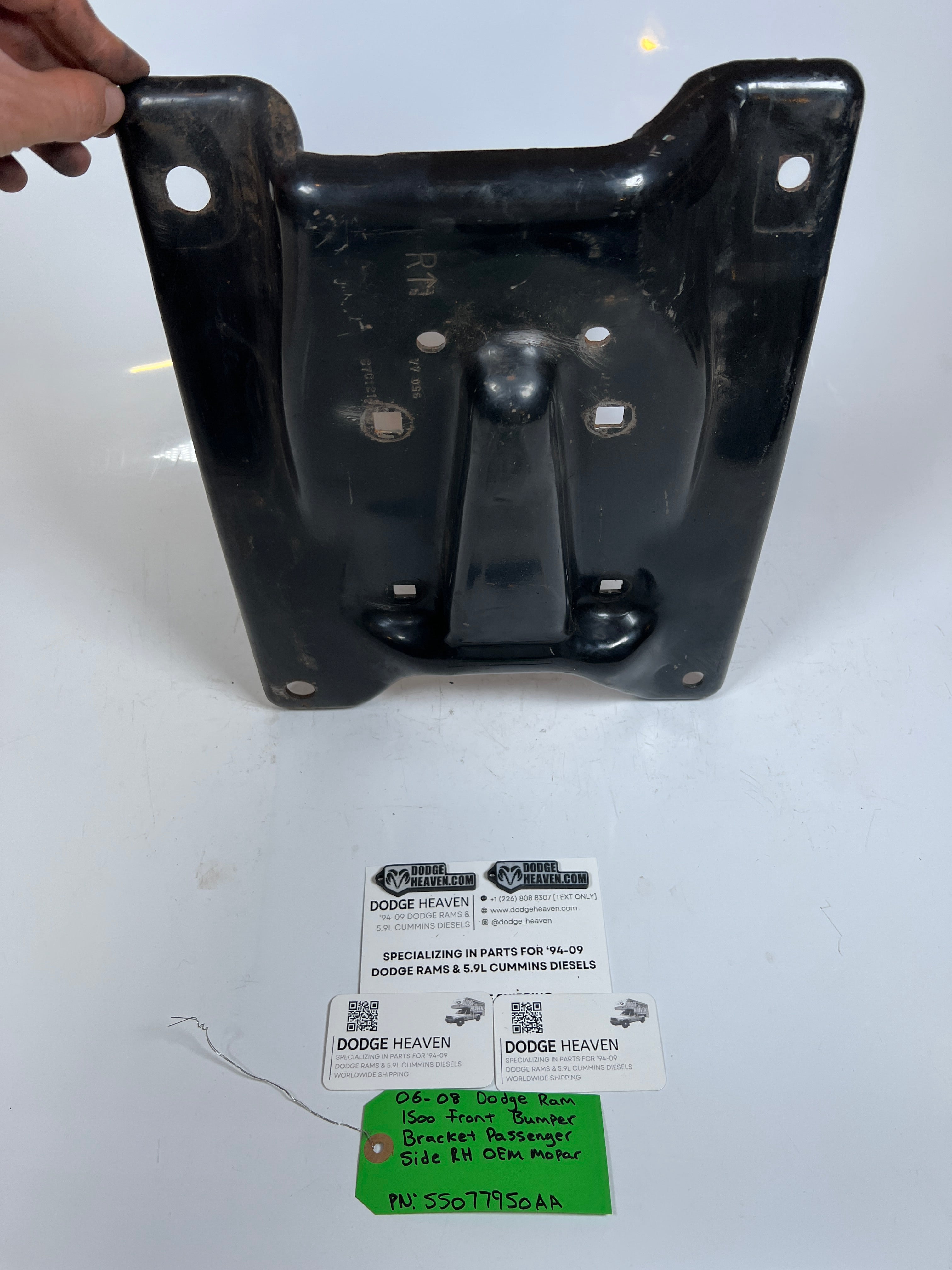 2006-2008 Dodge Ram 1500 Front Bumper Bracket Passenger Side RH