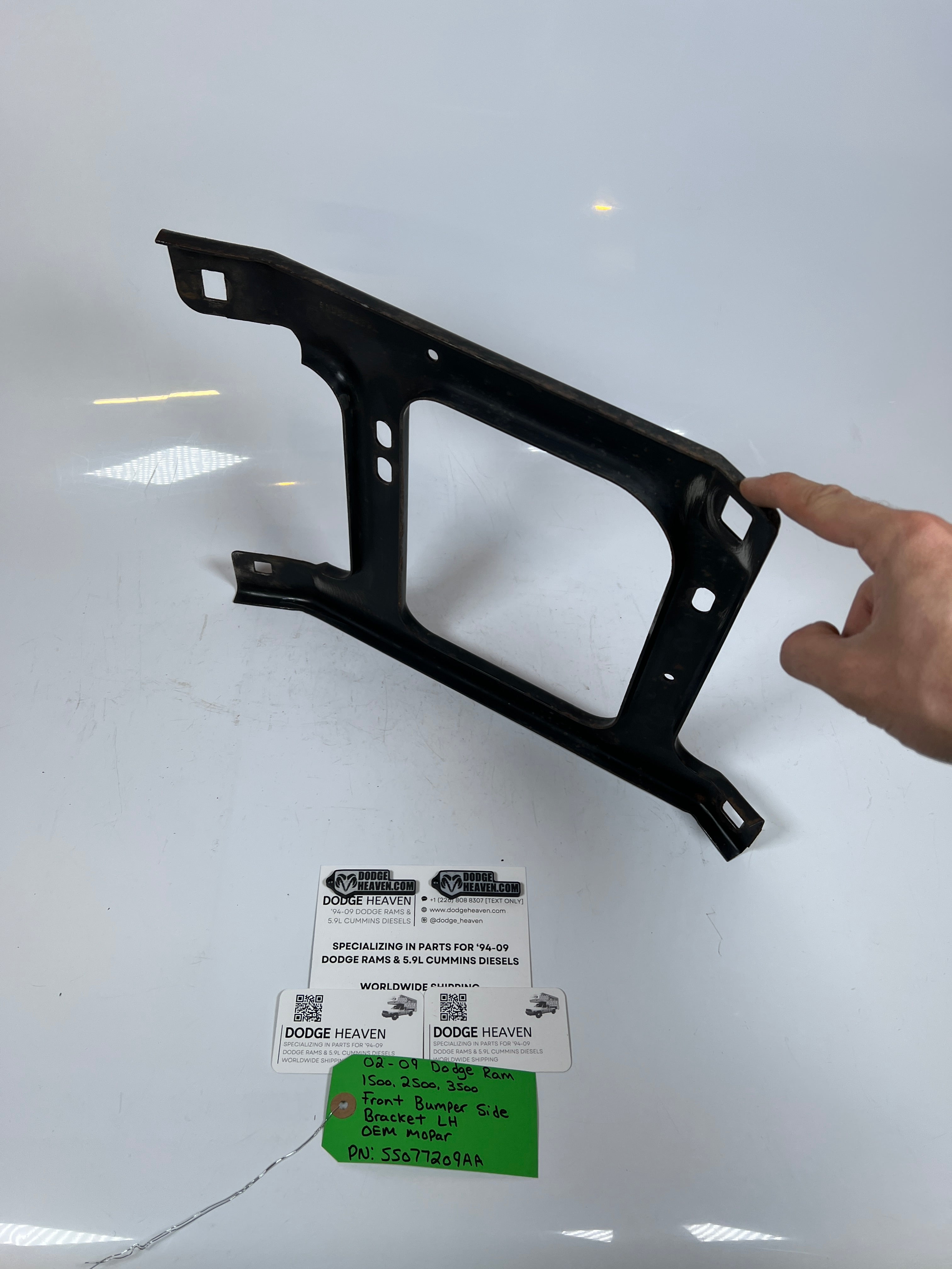 2002-2009 Dodge Ram 1500-3500 Front Bumper Side Bracket LH