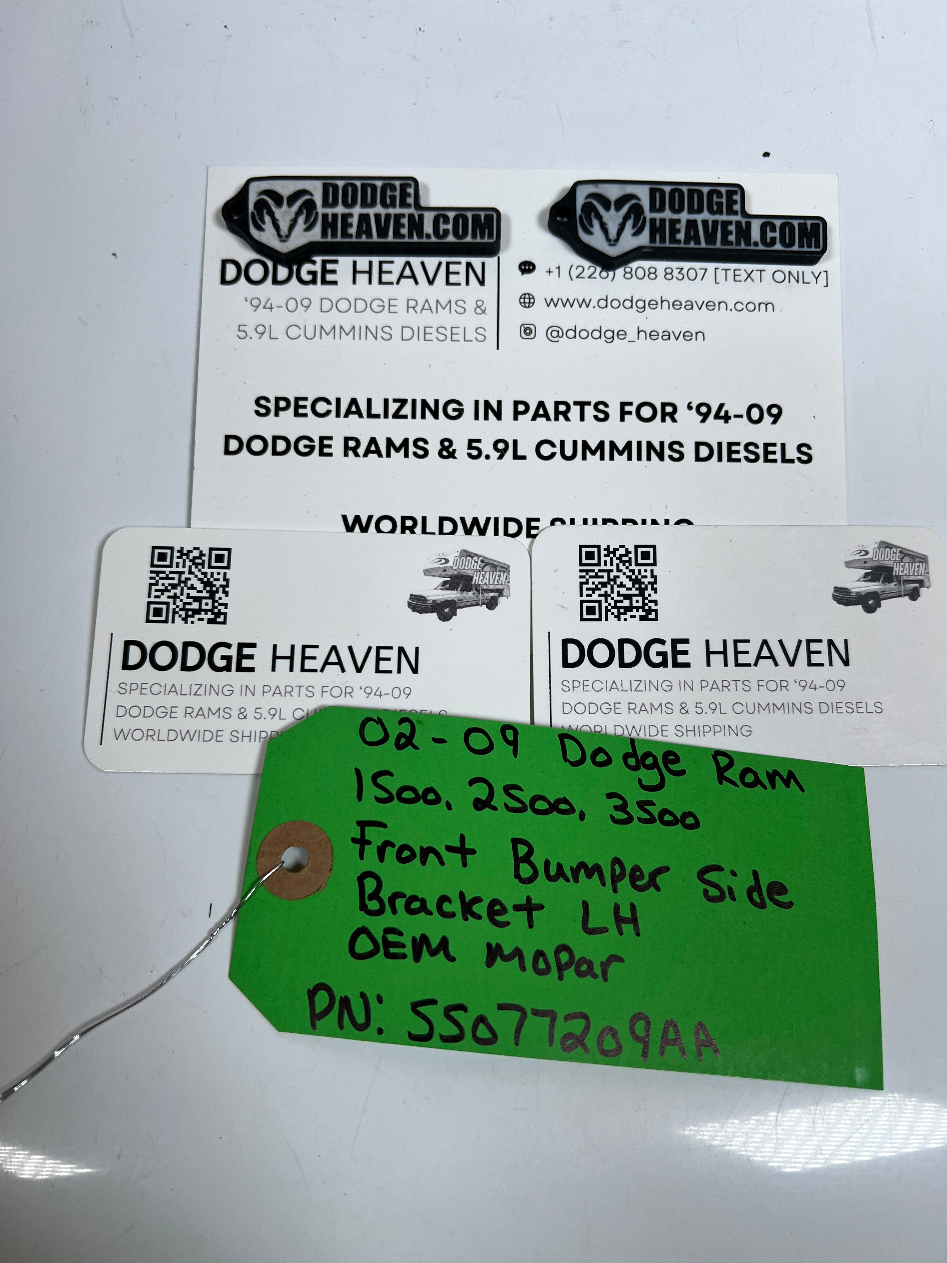 2002-2009 Dodge Ram 1500-3500 Front Bumper Side Bracket LH
