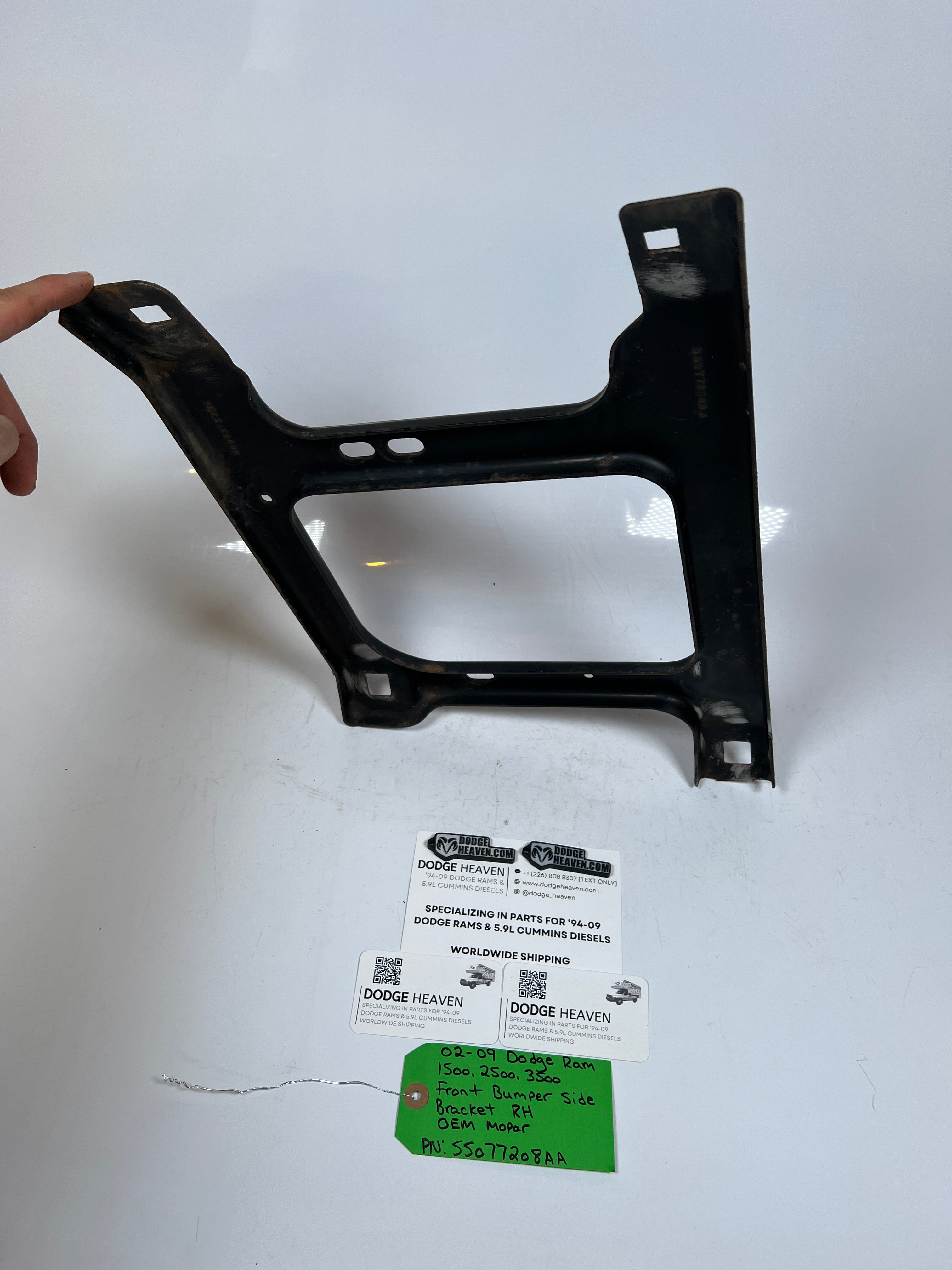 2002-2009 Dodge Ram 1500-3500 Front Bumper Side Bracket RH