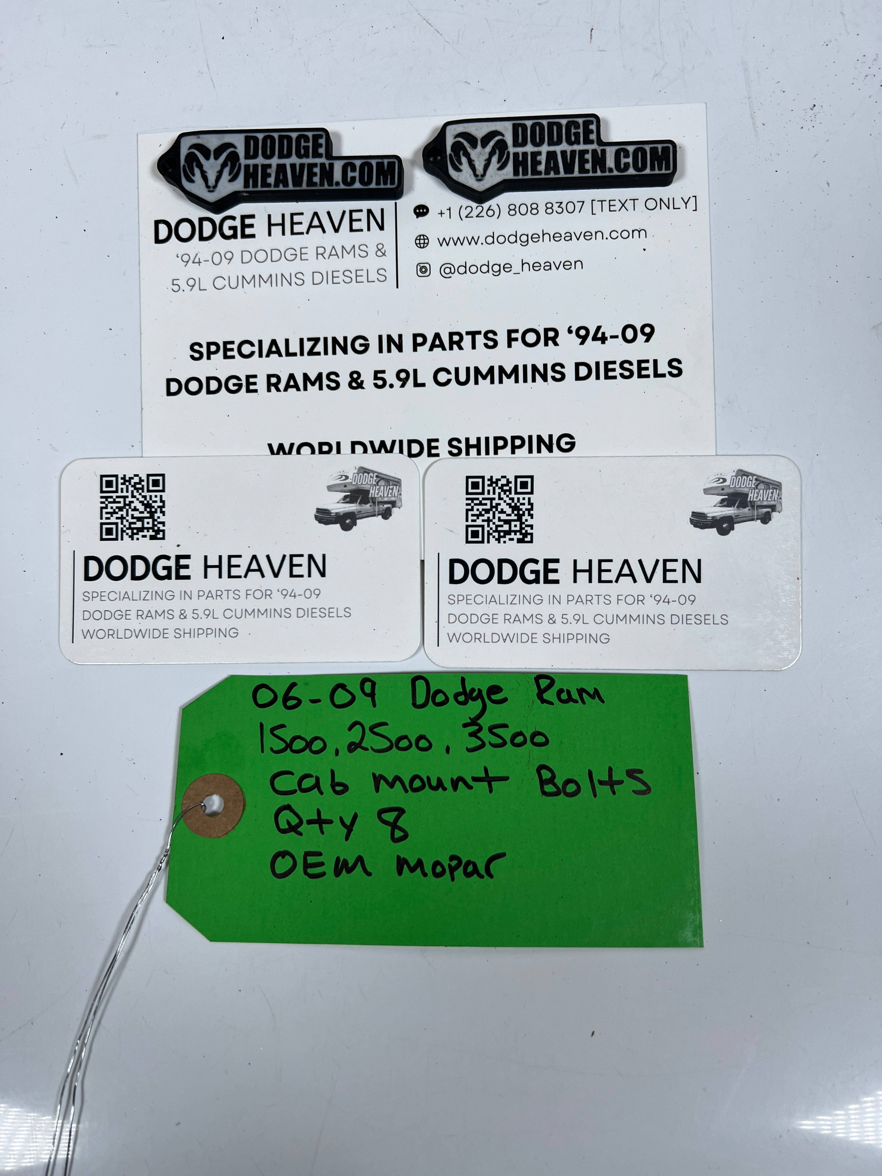 2006-2009 Dodge Ram 1500-3500 Cab / Body Mount Bolts QTY 8