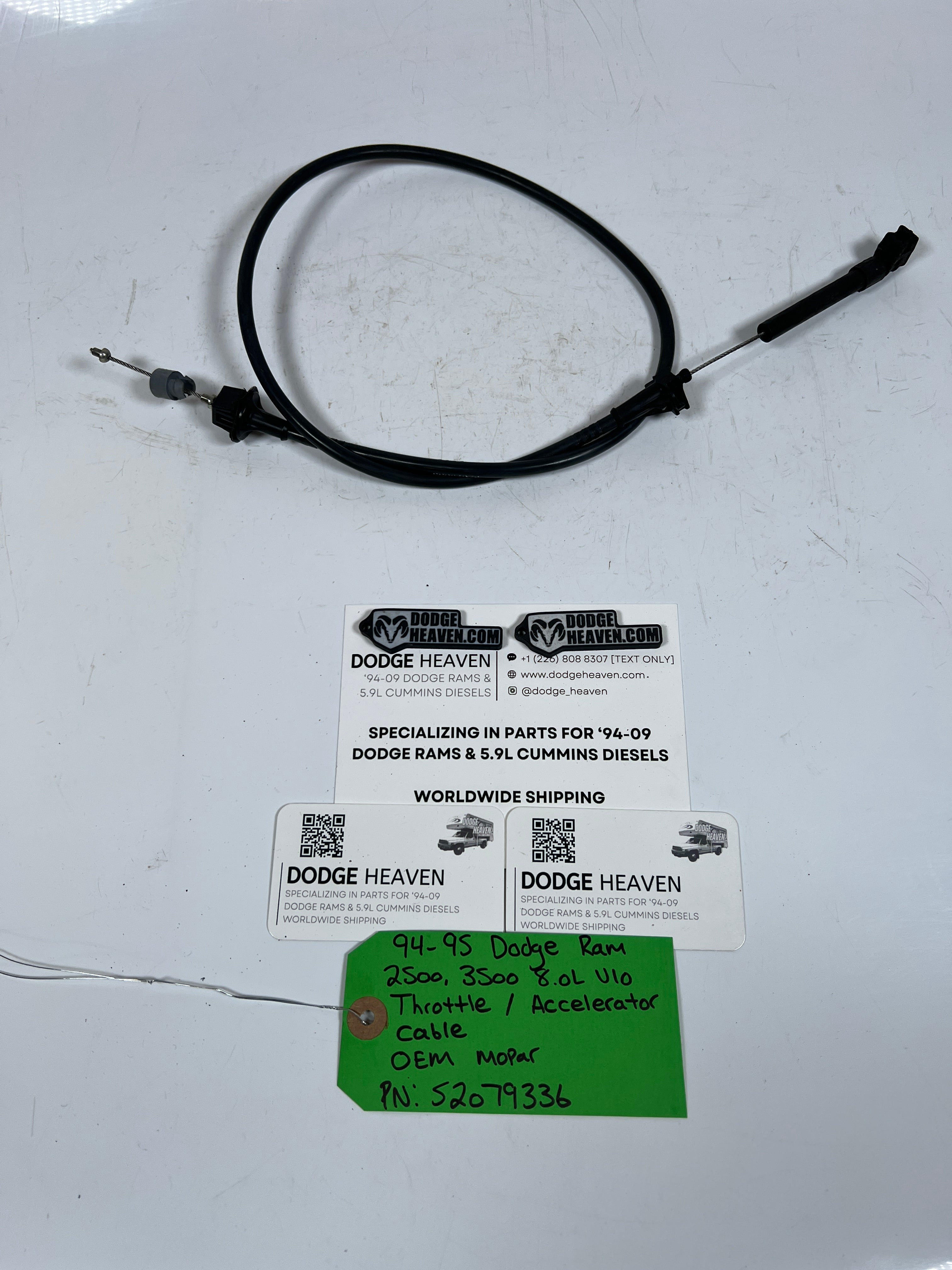 1994-1995 Dodge Ram 2500 3500 8.0L V10 Throttle Accelerator Cable