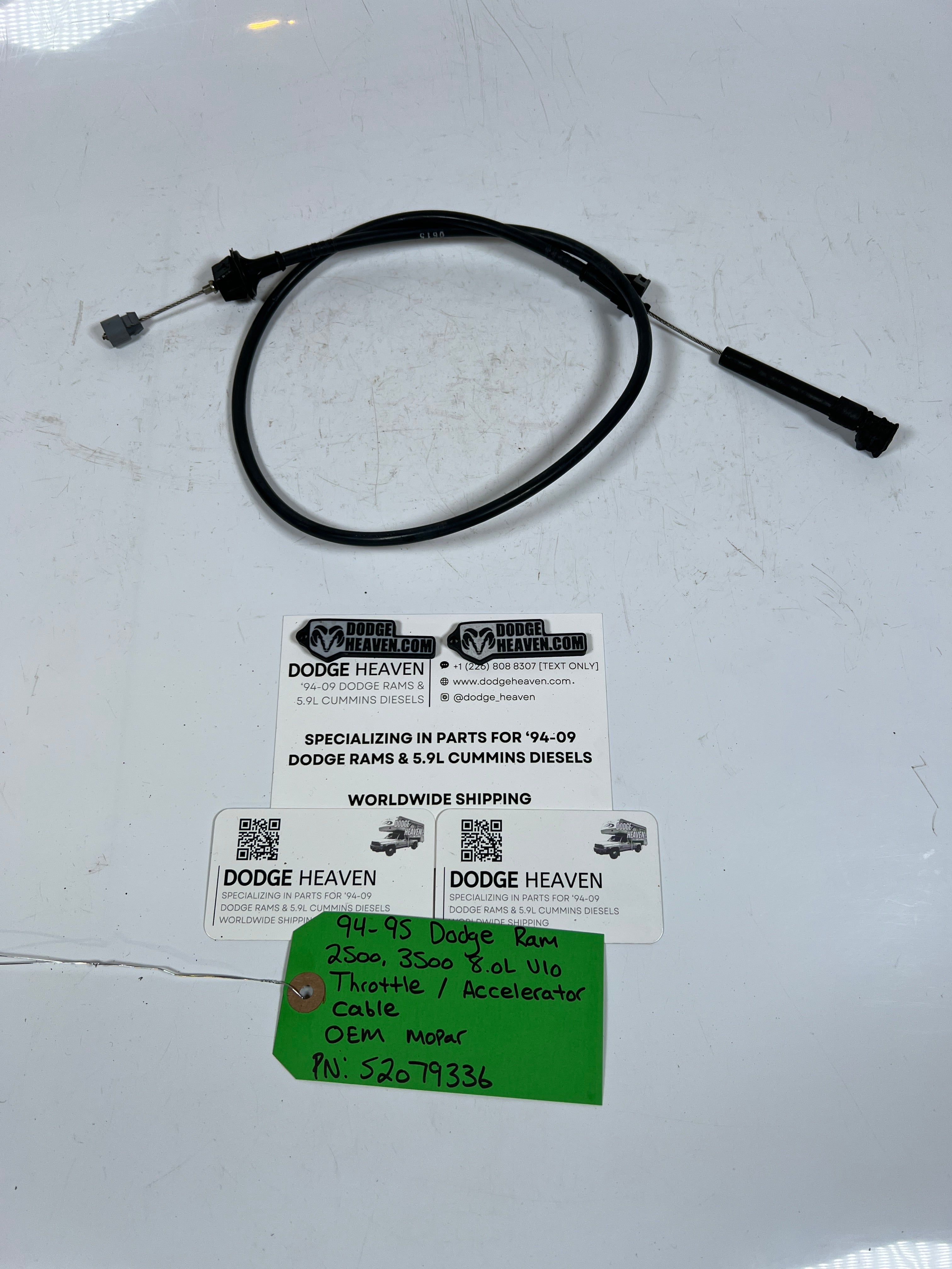 1994-1995 Dodge Ram 2500 3500 8.0L V10 Throttle Accelerator Cable