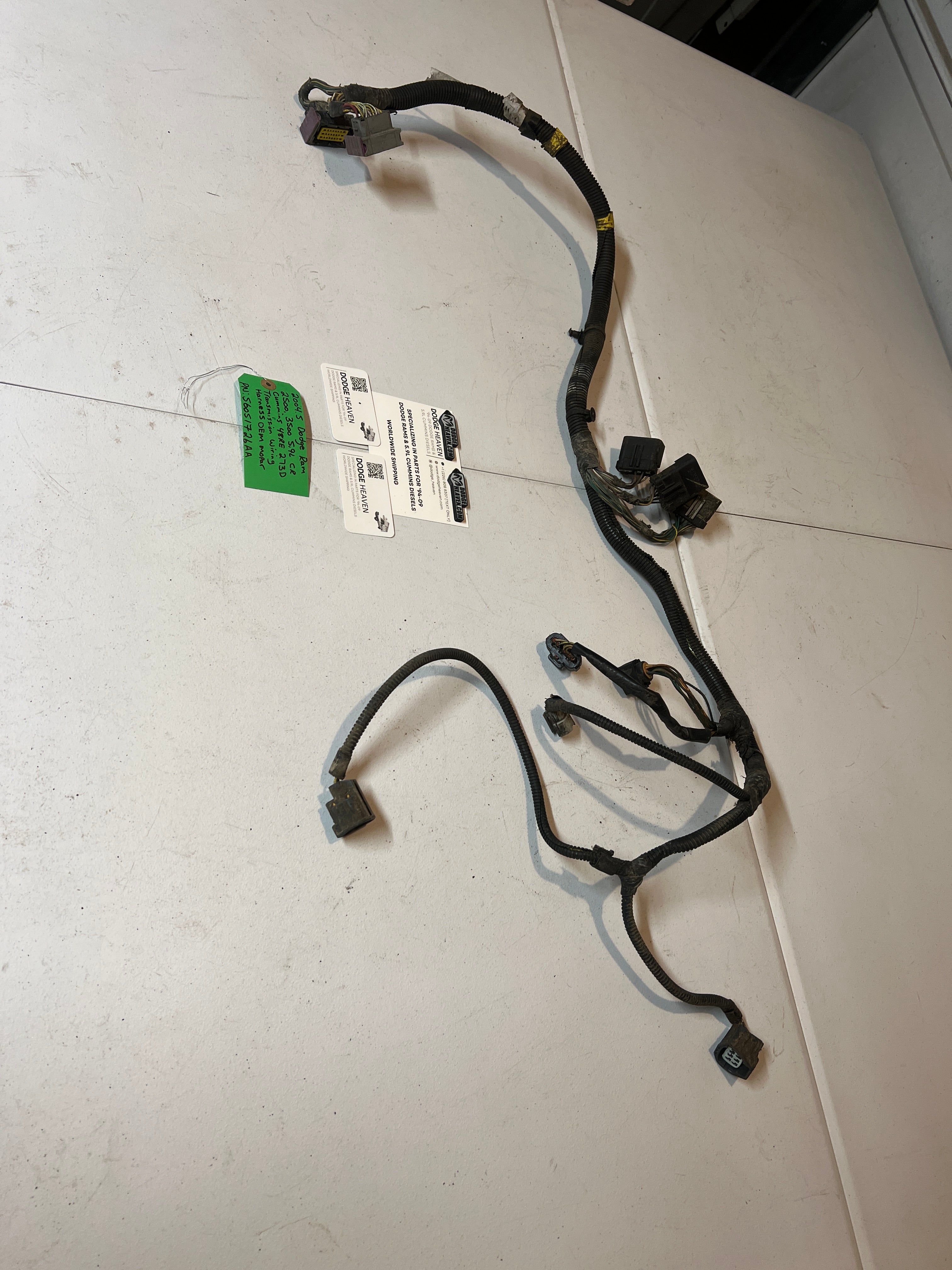 2004.5-2004.5 Dodge Ram 5.9L Cummins 48RE 273D Transmission Wiring Harness