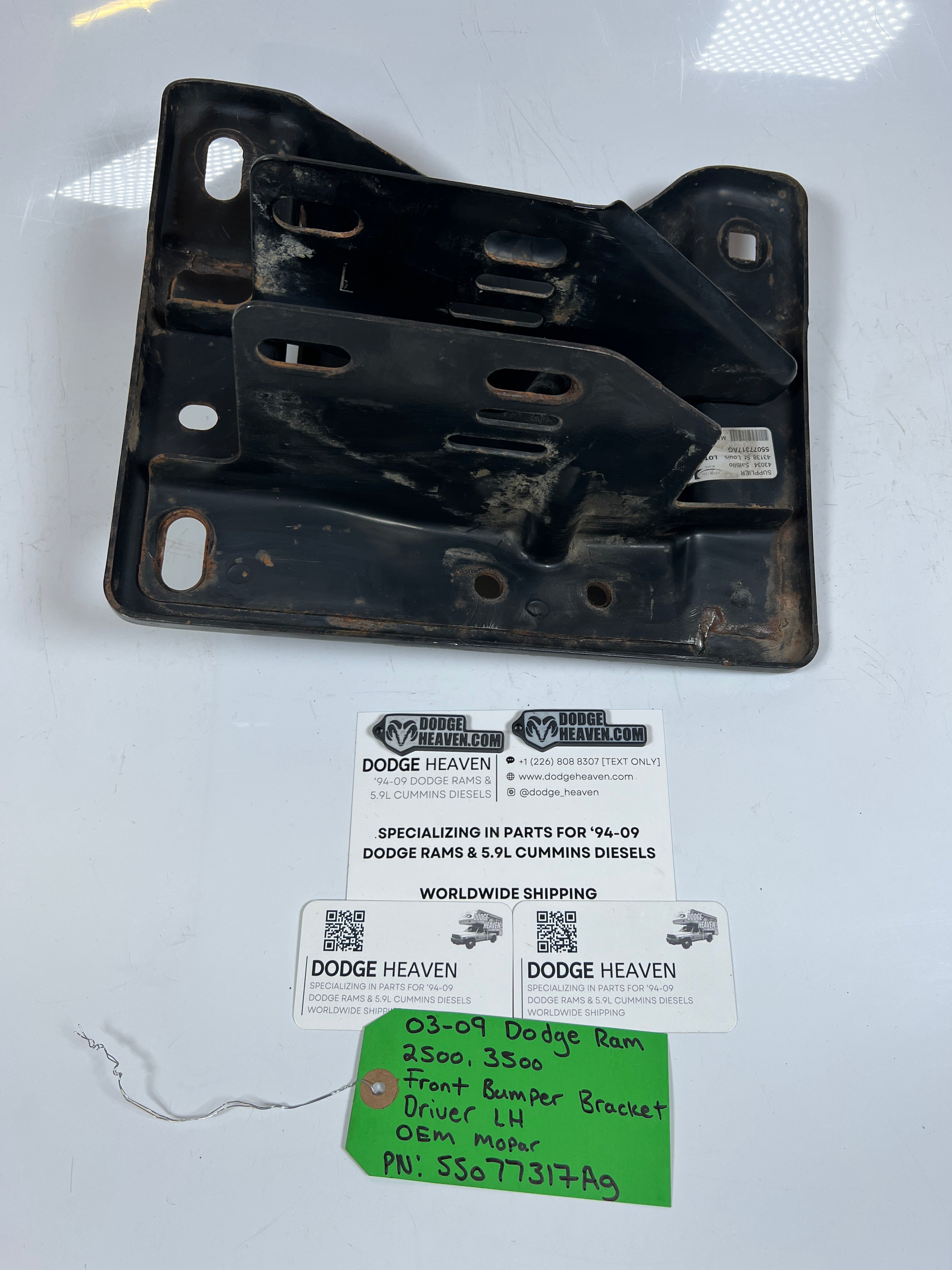 2003-2009 Dodge Ram 2500 3500 Front Bumper Bracket Driver LH