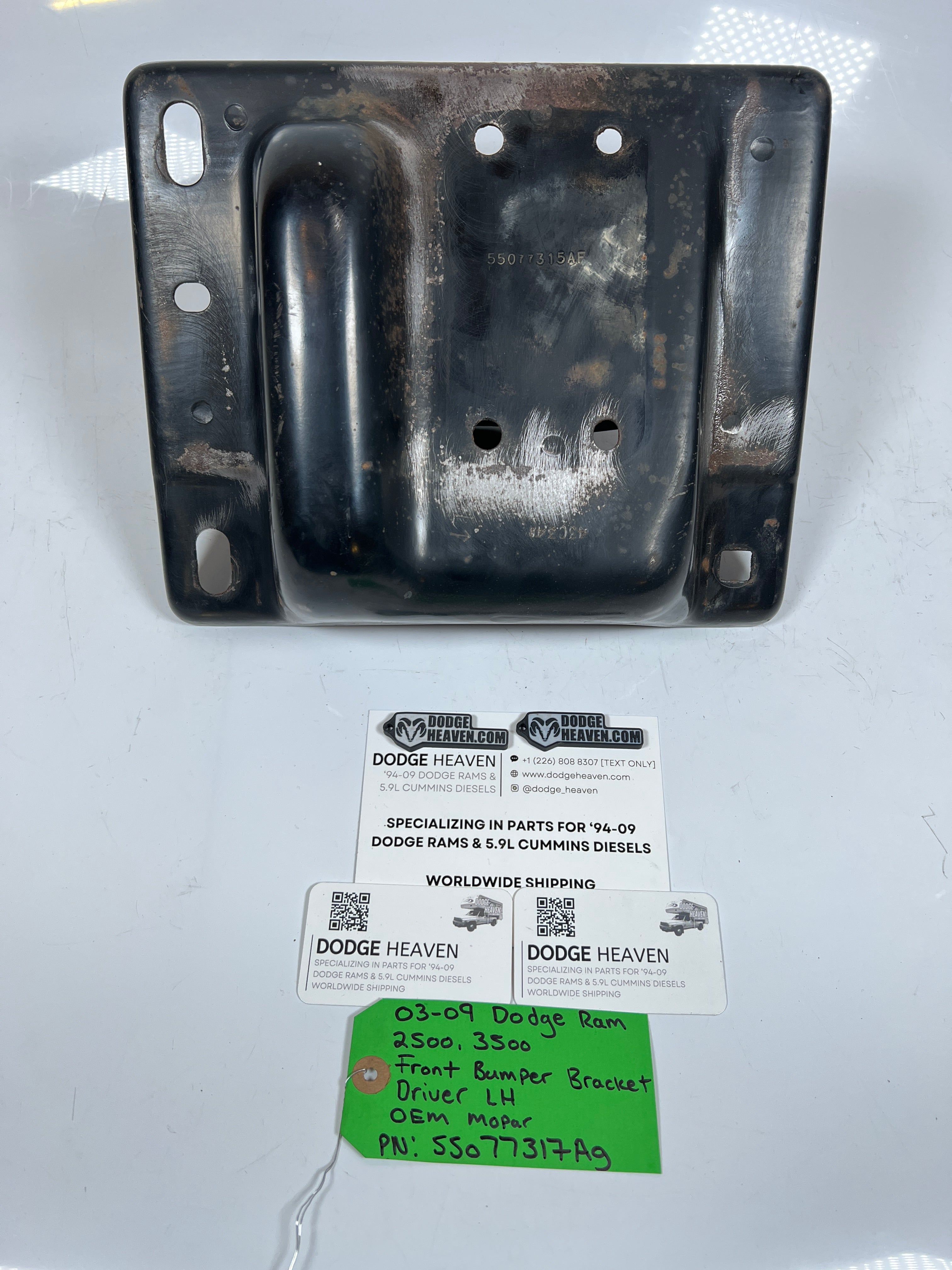 2003-2009 Dodge Ram 2500 3500 Front Bumper Bracket Driver LH