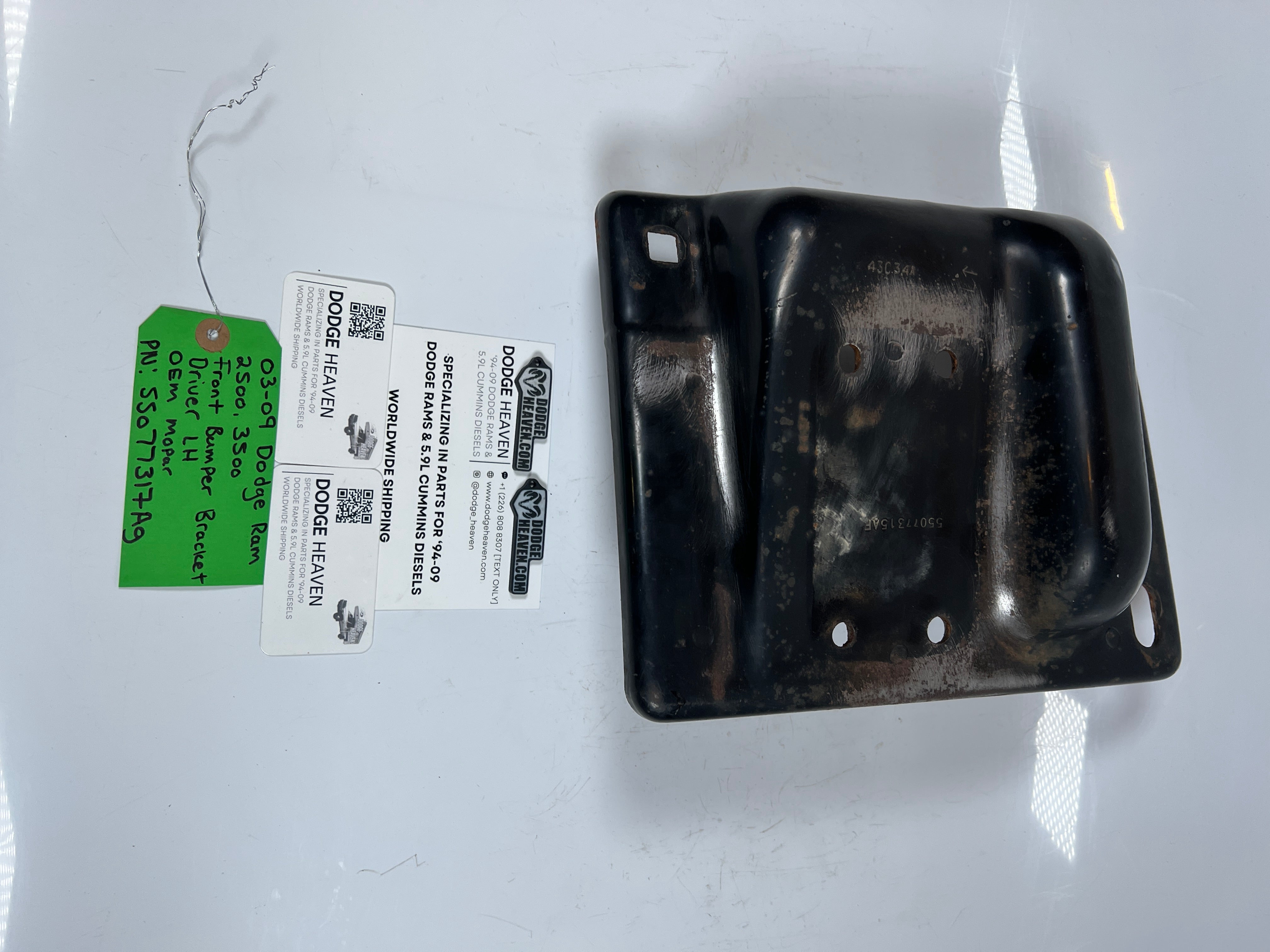 2003-2009 Dodge Ram 2500 3500 Front Bumper Bracket Driver LH