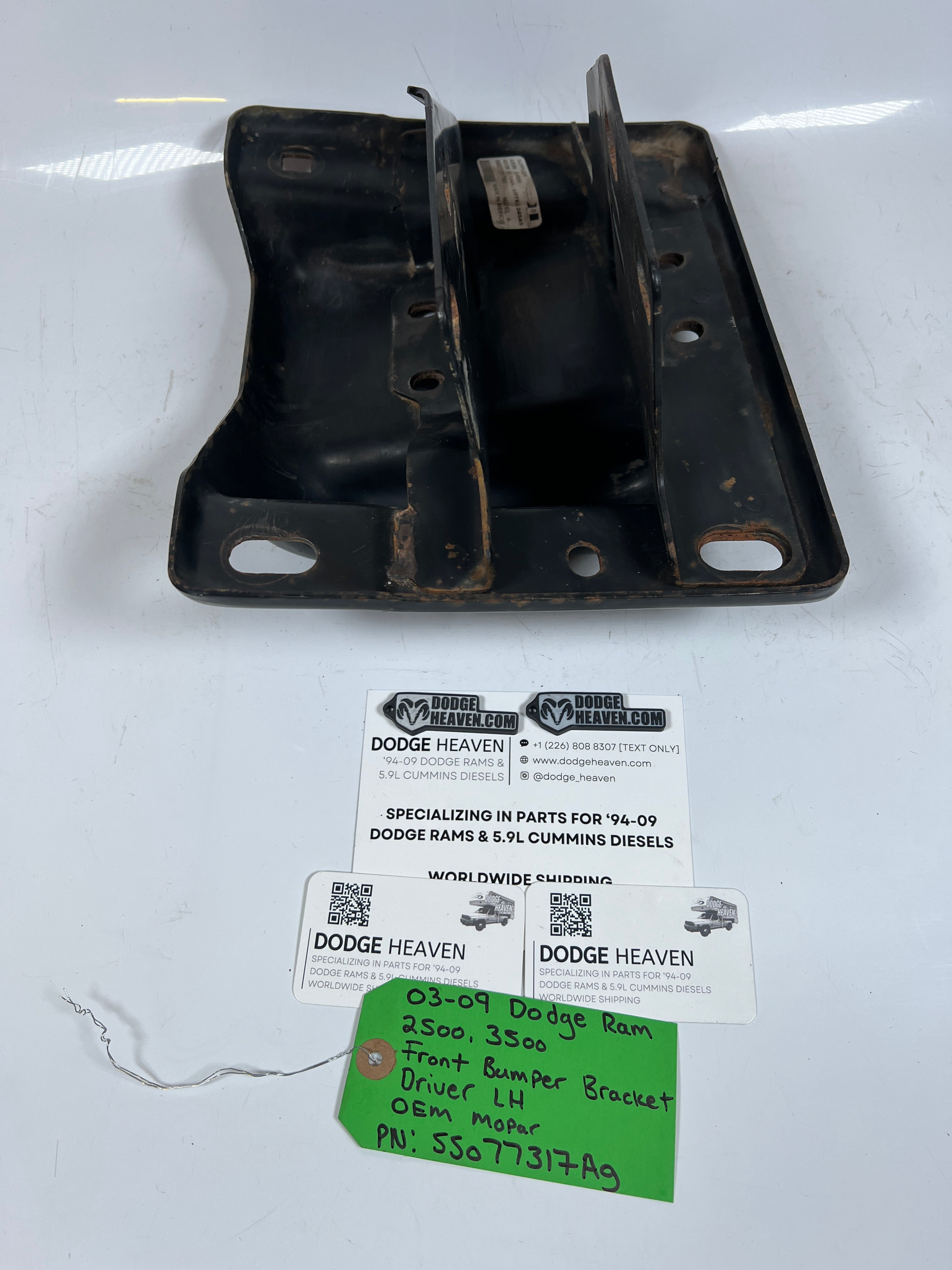 2003-2009 Dodge Ram 2500 3500 Front Bumper Bracket Driver LH