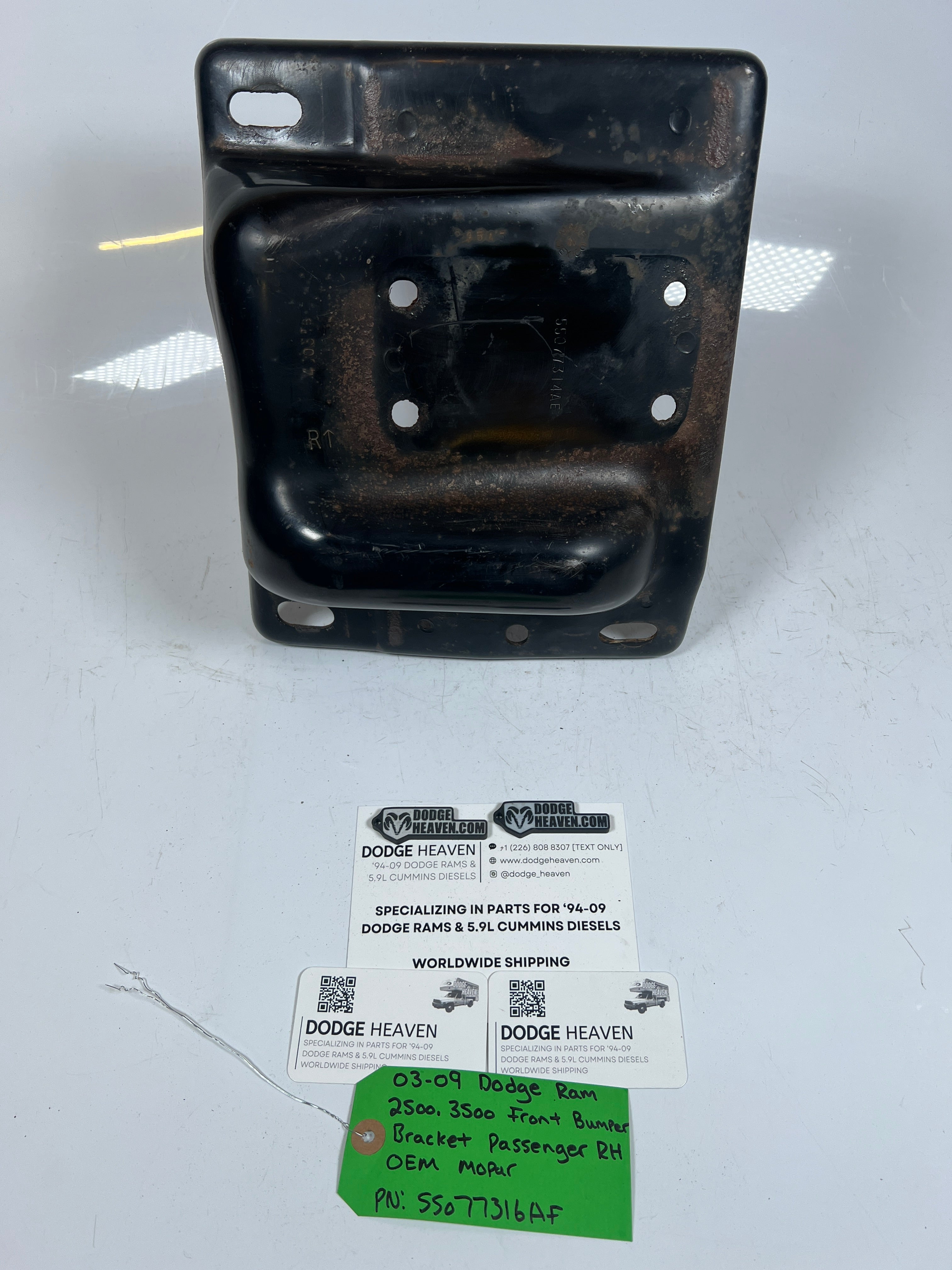 2003-2009 Dodge Ram 2500 3500 Front Bumper Bracket Passenger RH