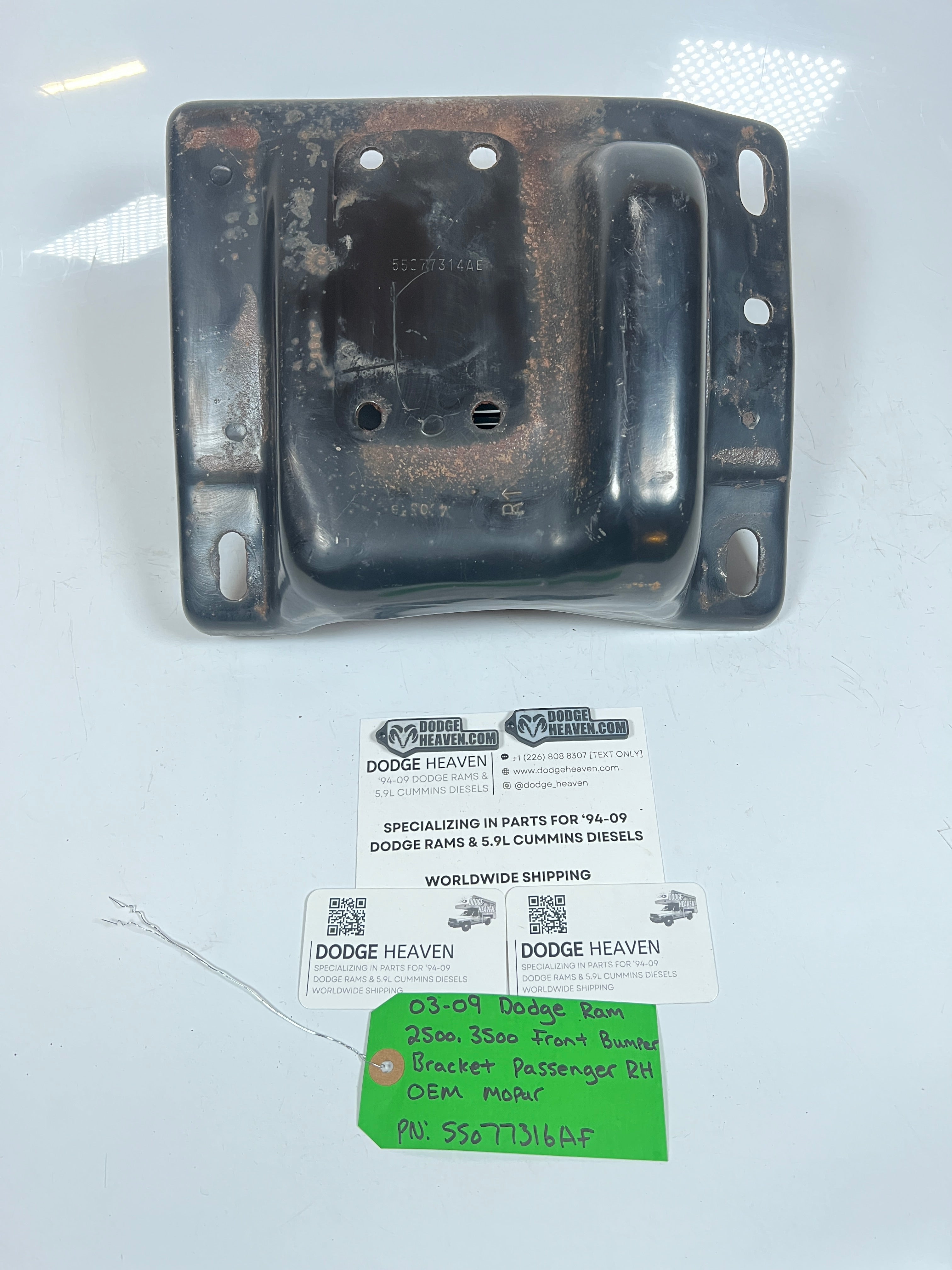 2003-2009 Dodge Ram 2500 3500 Front Bumper Bracket Passenger RH