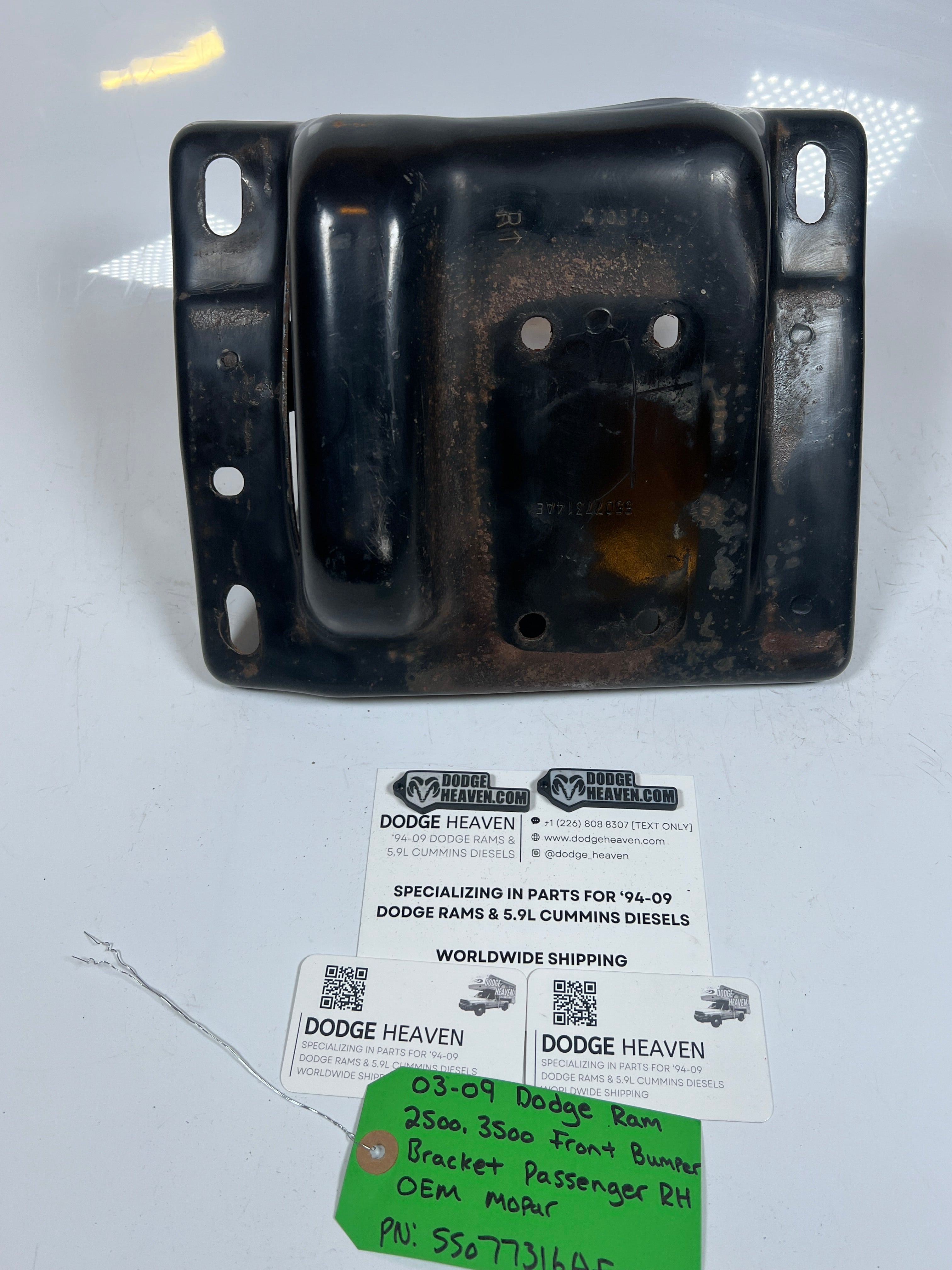 2003-2009 Dodge Ram 2500 3500 Front Bumper Bracket Passenger RH