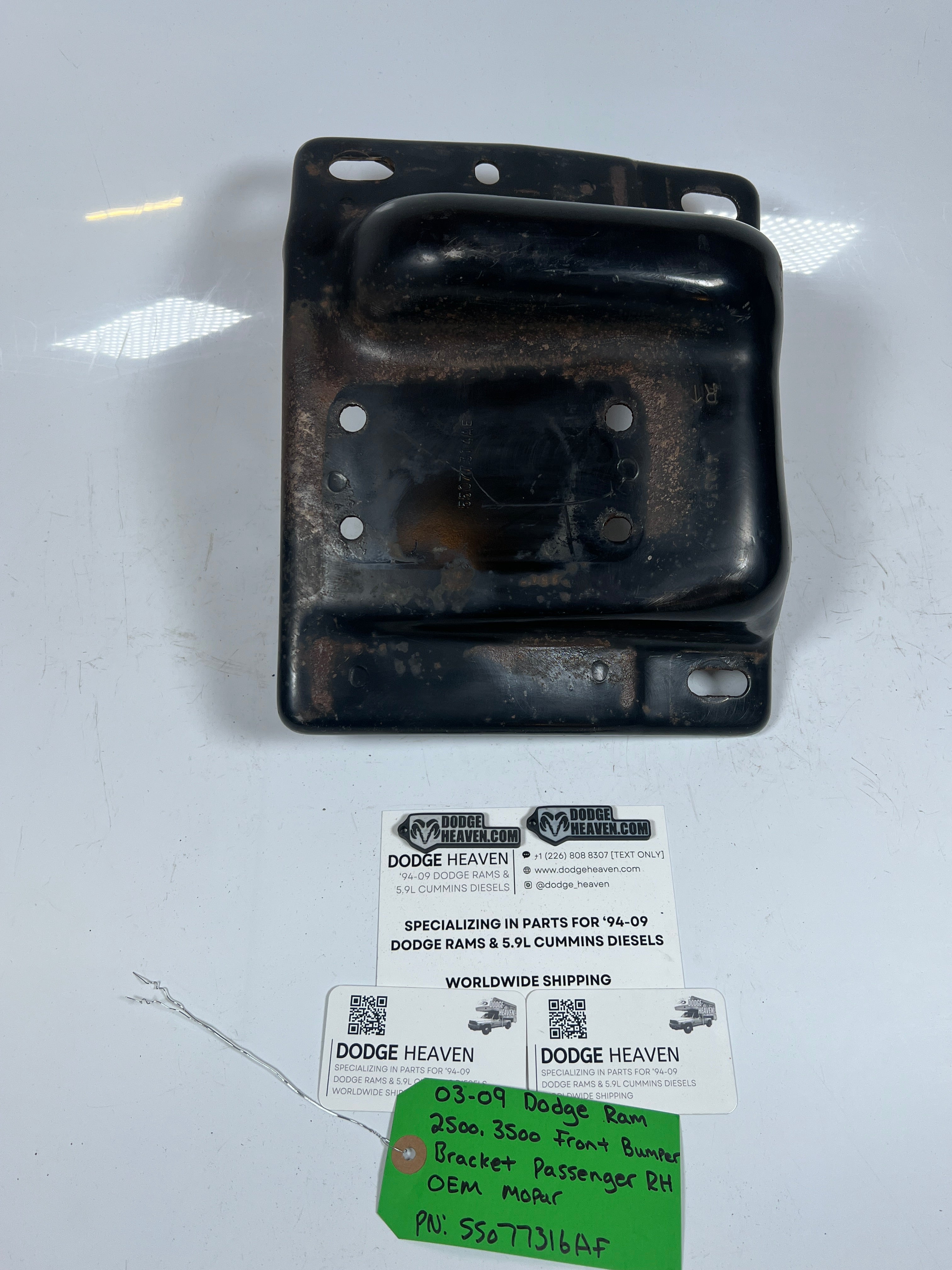2003-2009 Dodge Ram 2500 3500 Front Bumper Bracket Passenger RH