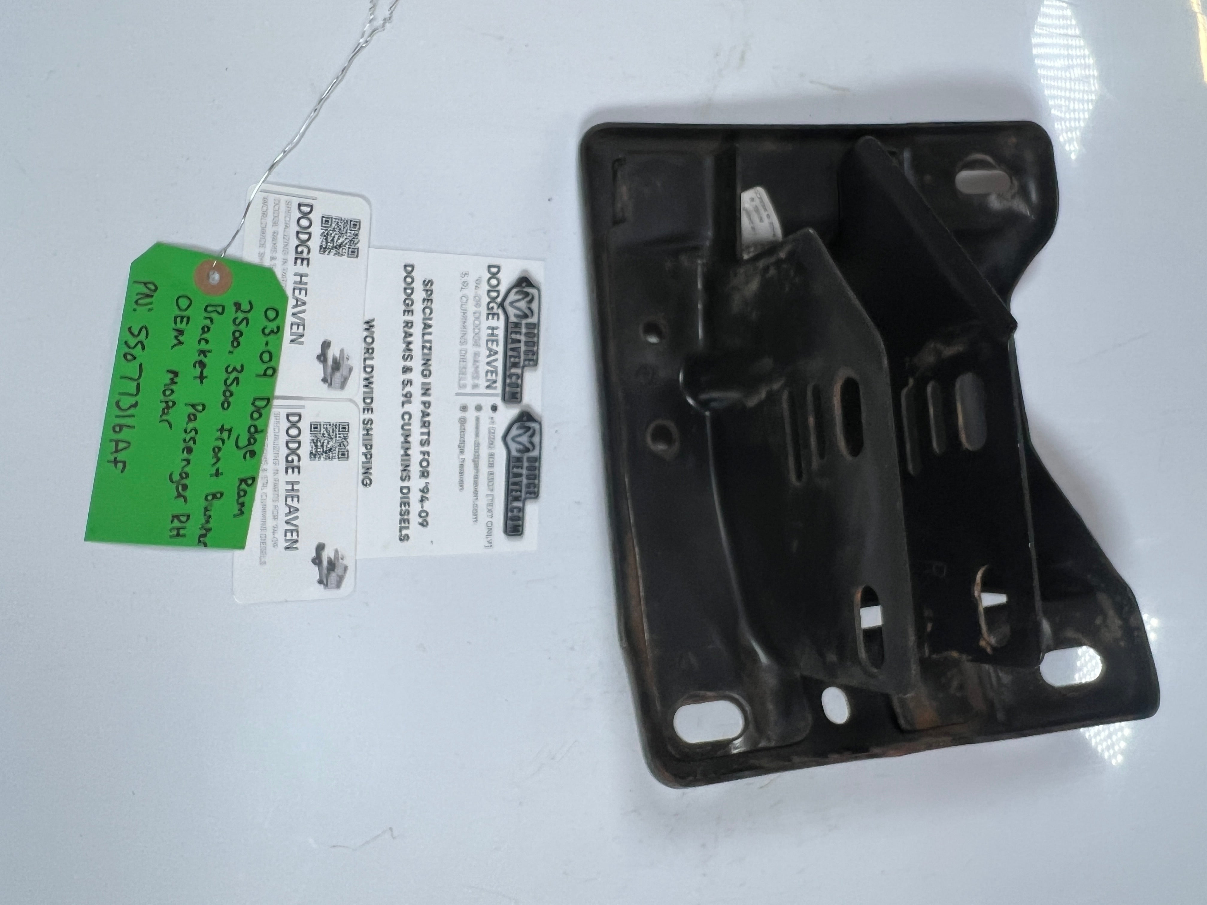 2003-2009 Dodge Ram 2500 3500 Front Bumper Bracket Passenger RH